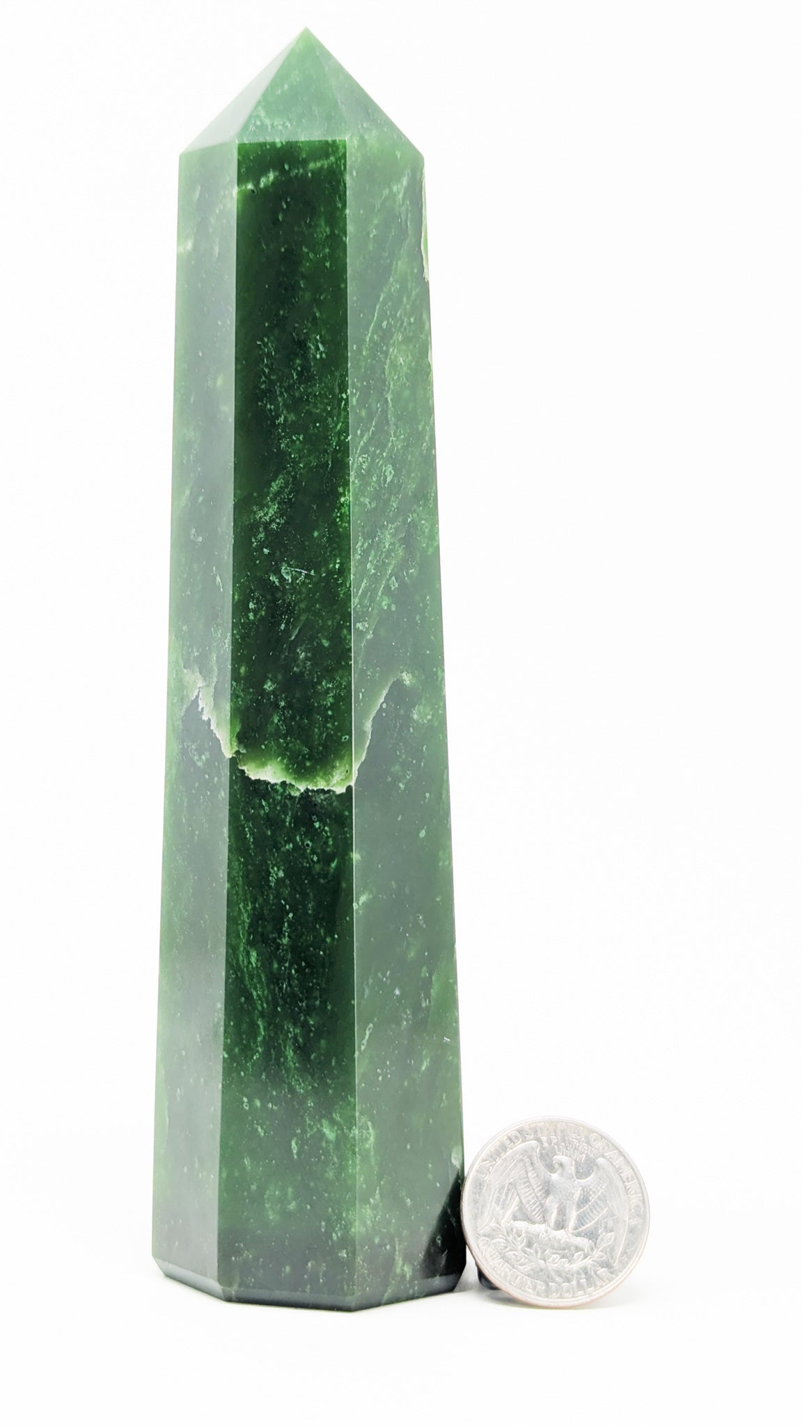 British Columbia Nephrite - Obelisk - A Grade - 1pc - 549g