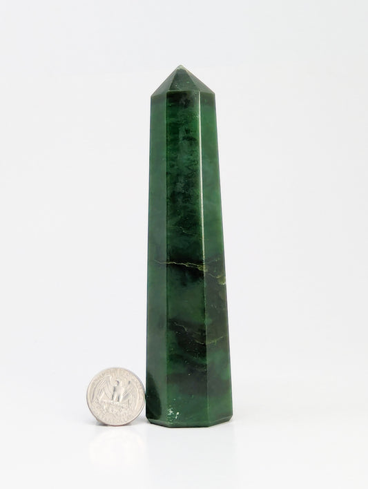 British Columbia Nephrite - Tower - B+ Grade - 1pc - 355g