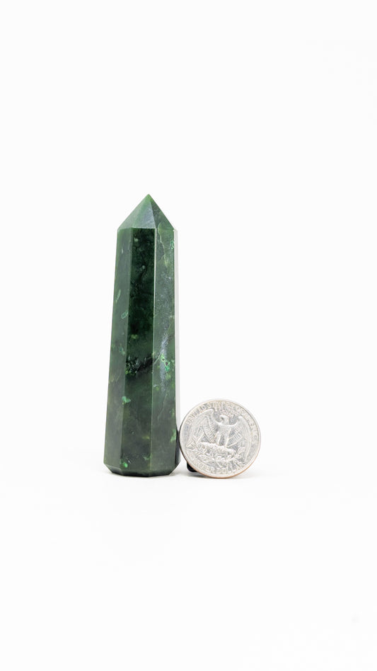 British Columbia Nephrite - Obelisk - B Grade - 1pc - 70.1g