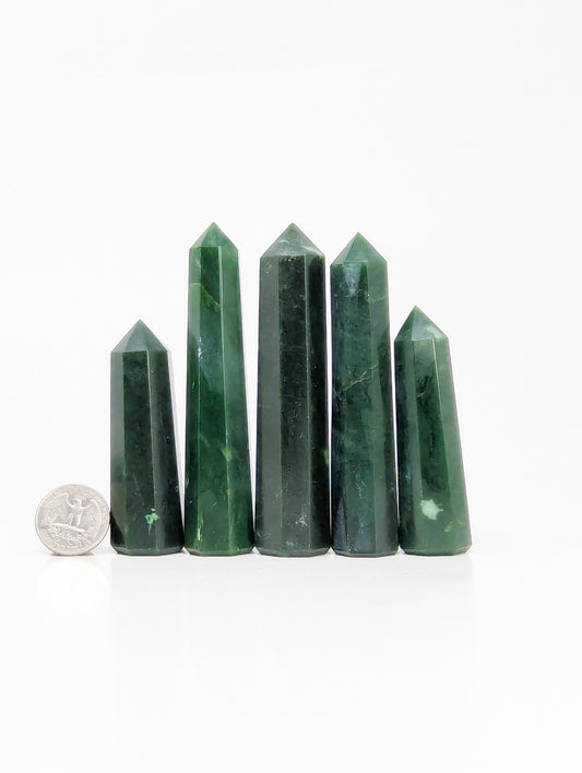 British Columbia Nephrite - Tower - B+ Grade - 5pc - 449g