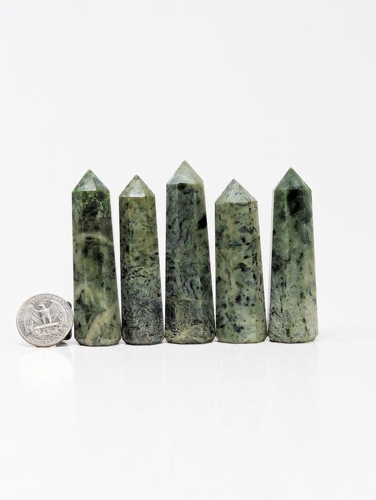 British Columbia Nephrite - Tower - Character Grade - 5pc - 293g