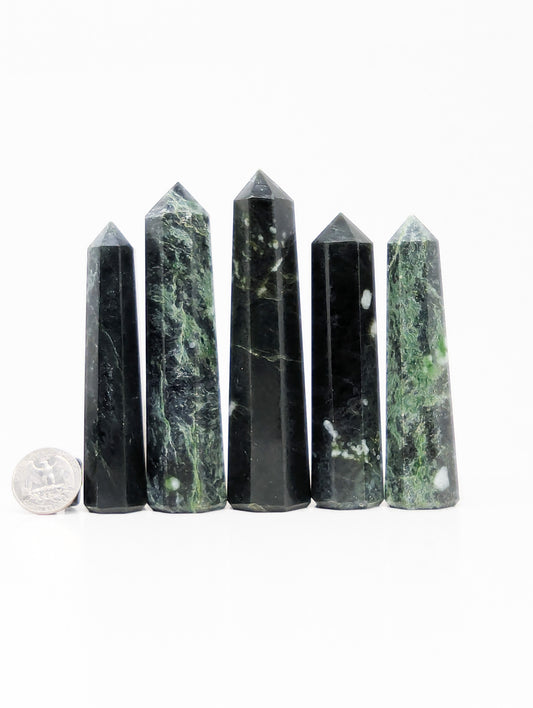 British Columbia Nephrite - Tower - Character Grade - 5pc - 629g