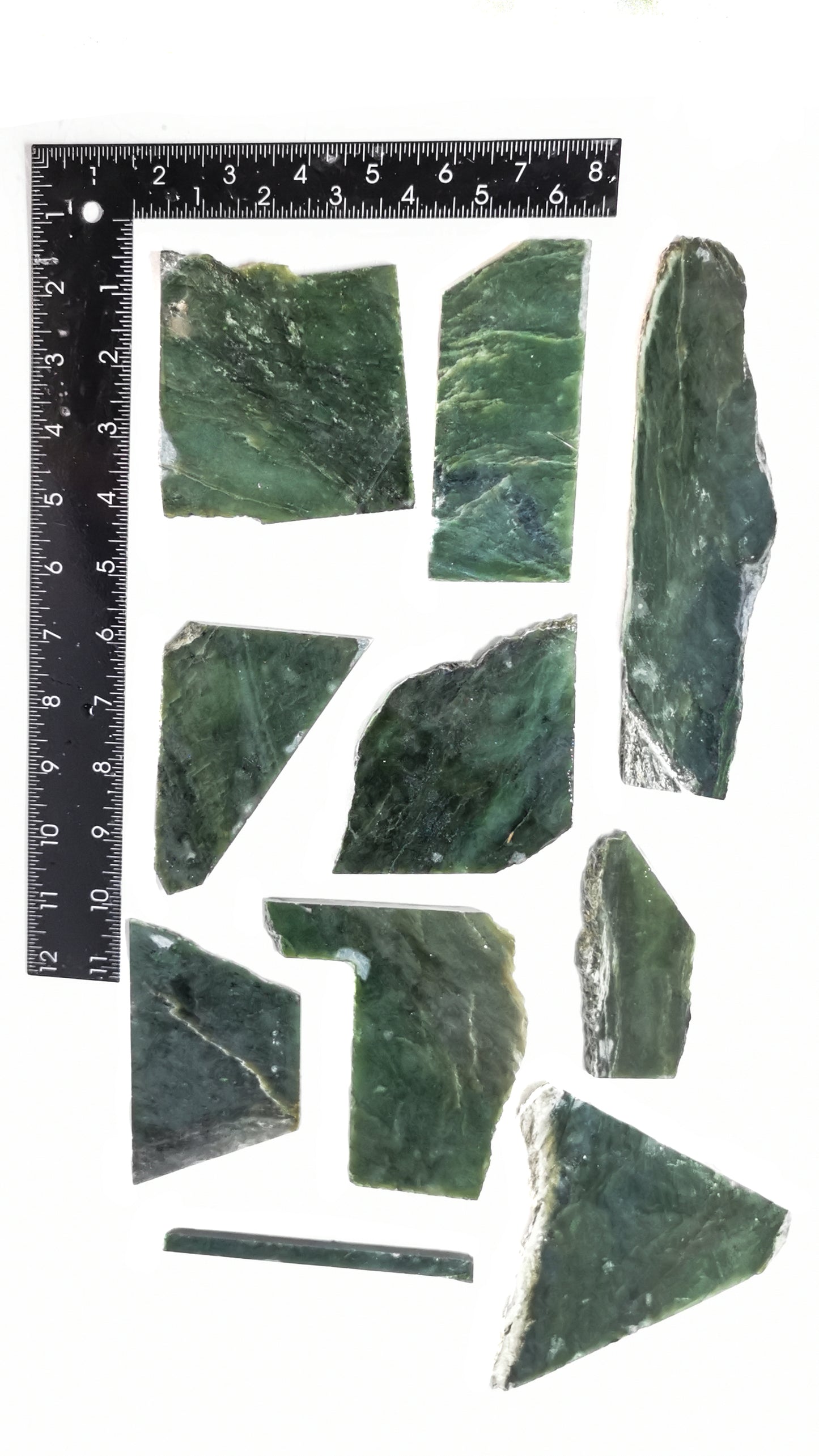 1059 grams - B grade - Nephrite Slab Combo