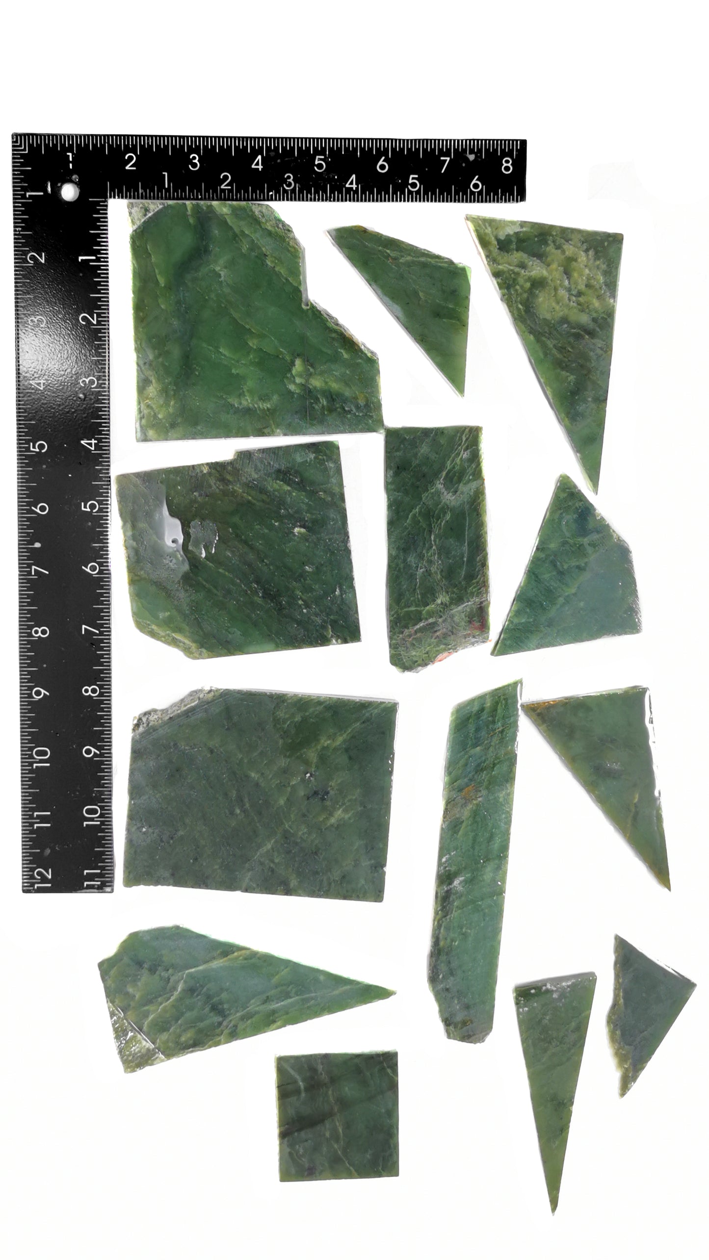 1063 grams - B grade - Nephrite Slab Combo
