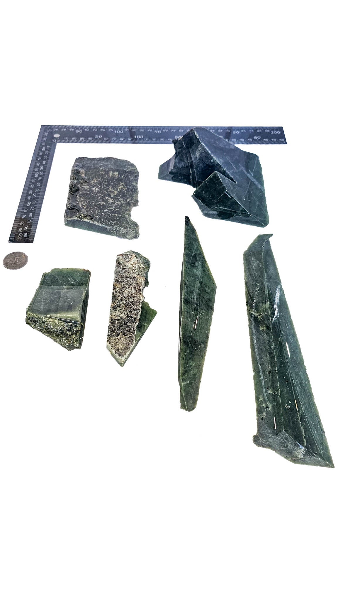 1.695kg - B+ Grade - Nephrite Rough Combo