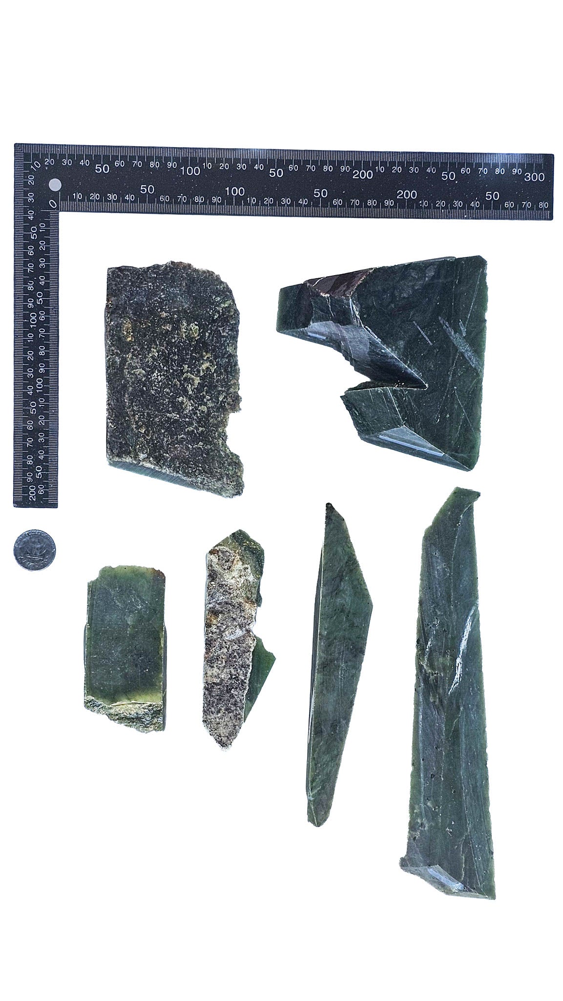 1.695kg - B+ Grade - Nephrite Rough Combo