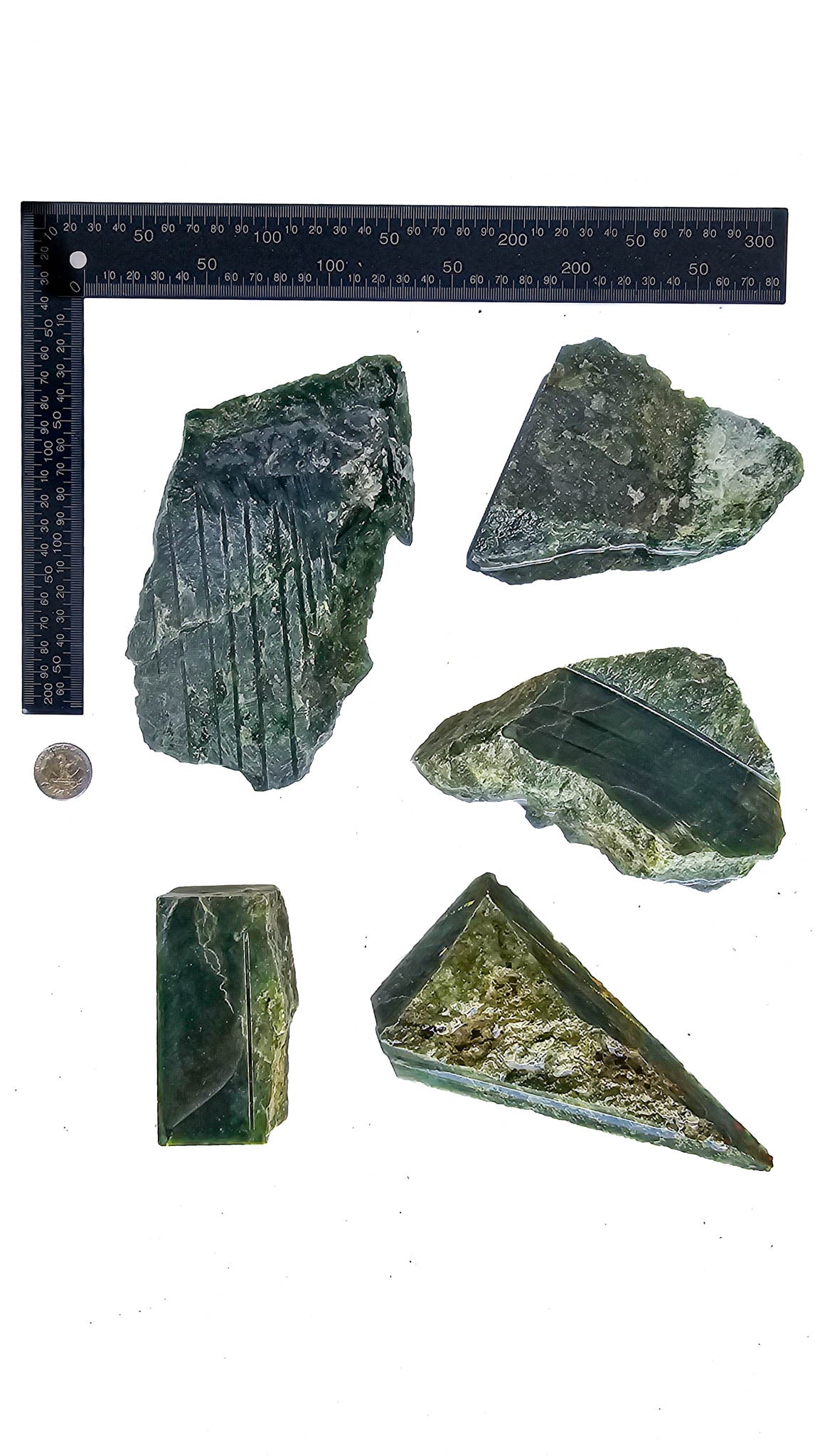 2.821kg - B+ Grade - Nephrite Rough Combo