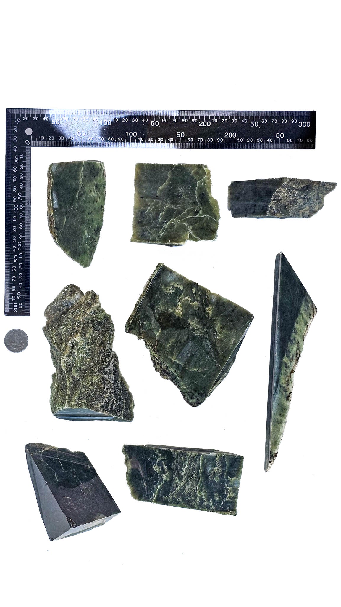 2.867kg - C Grade - Nephrite Rough Combo