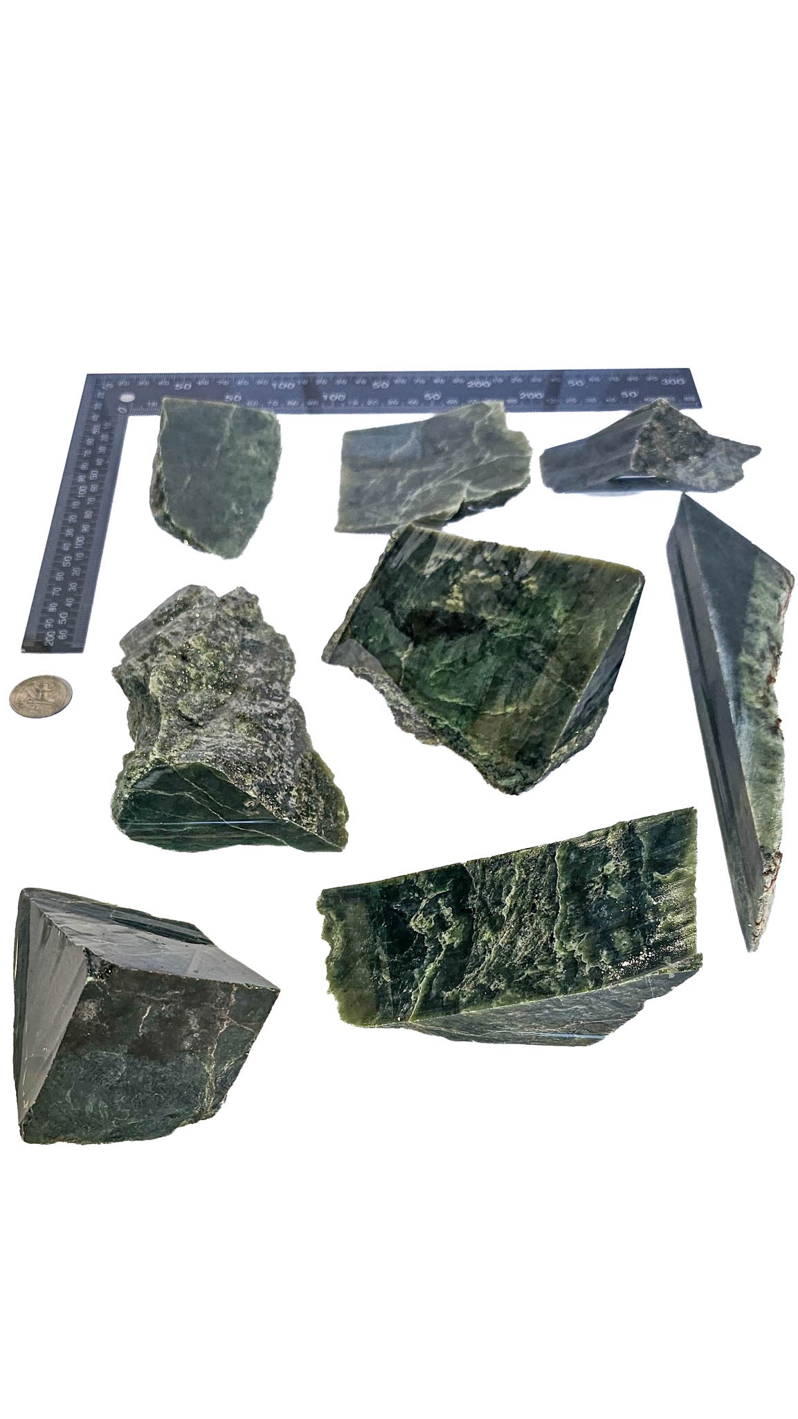 2.867kg - C Grade - Nephrite Rough Combo