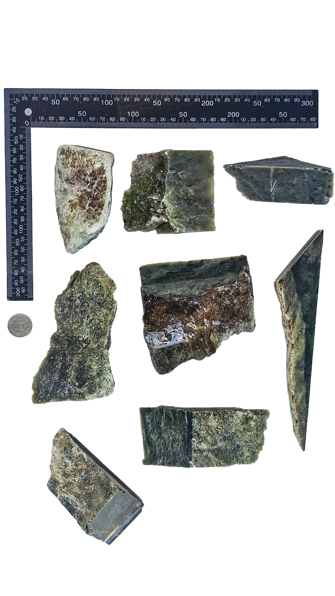 2.867kg - C Grade - Nephrite Rough Combo