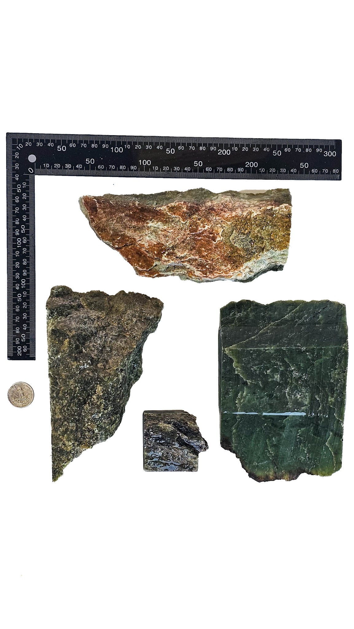 2.882kg - B Grade - Nephrite Rough Combo