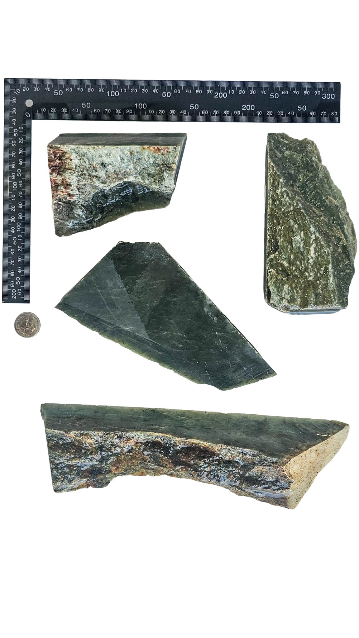 2.947kg - B grade - Nephrite Chunk Combo
