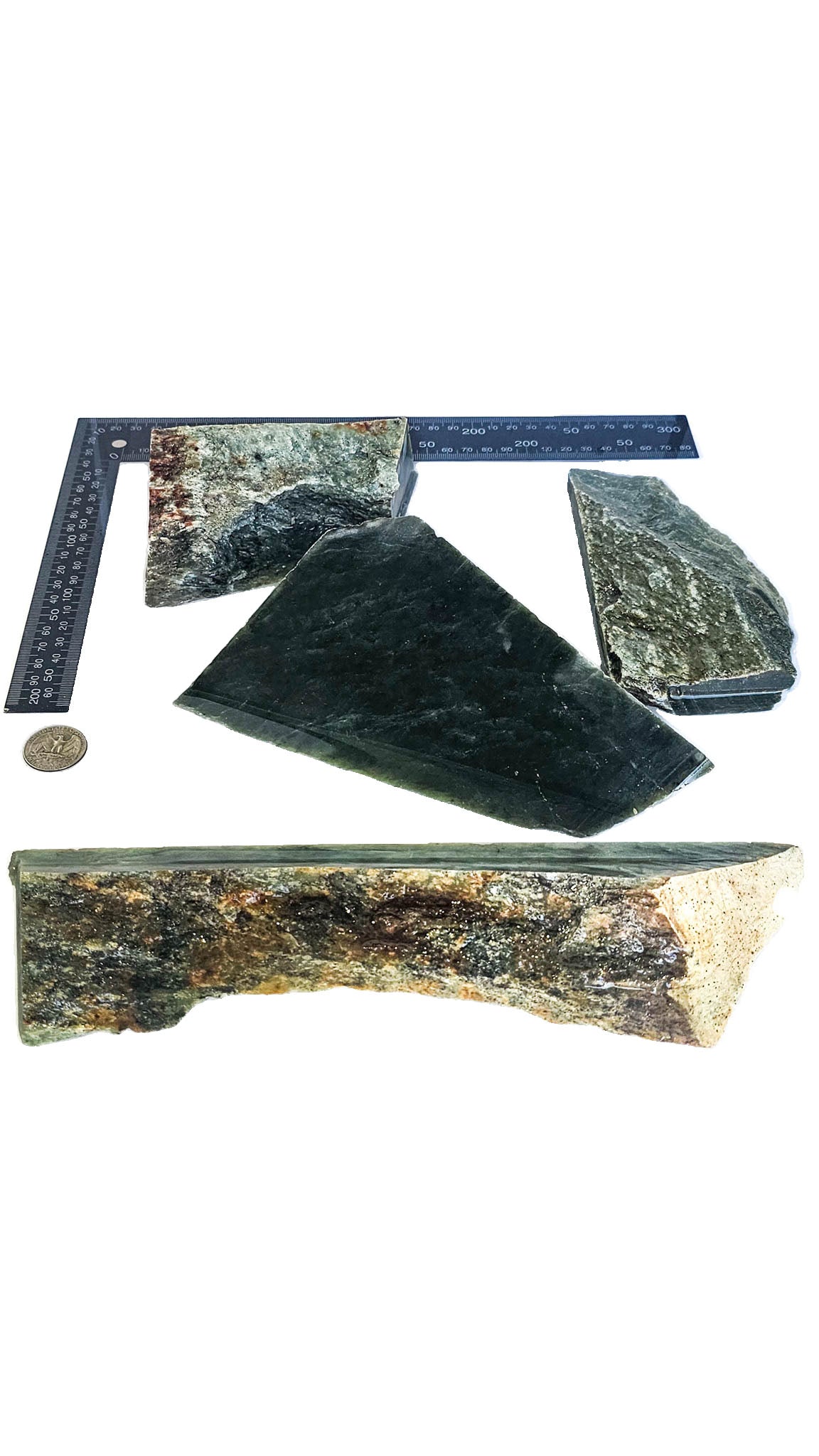 2.947kg - B grade - Nephrite Chunk Combo