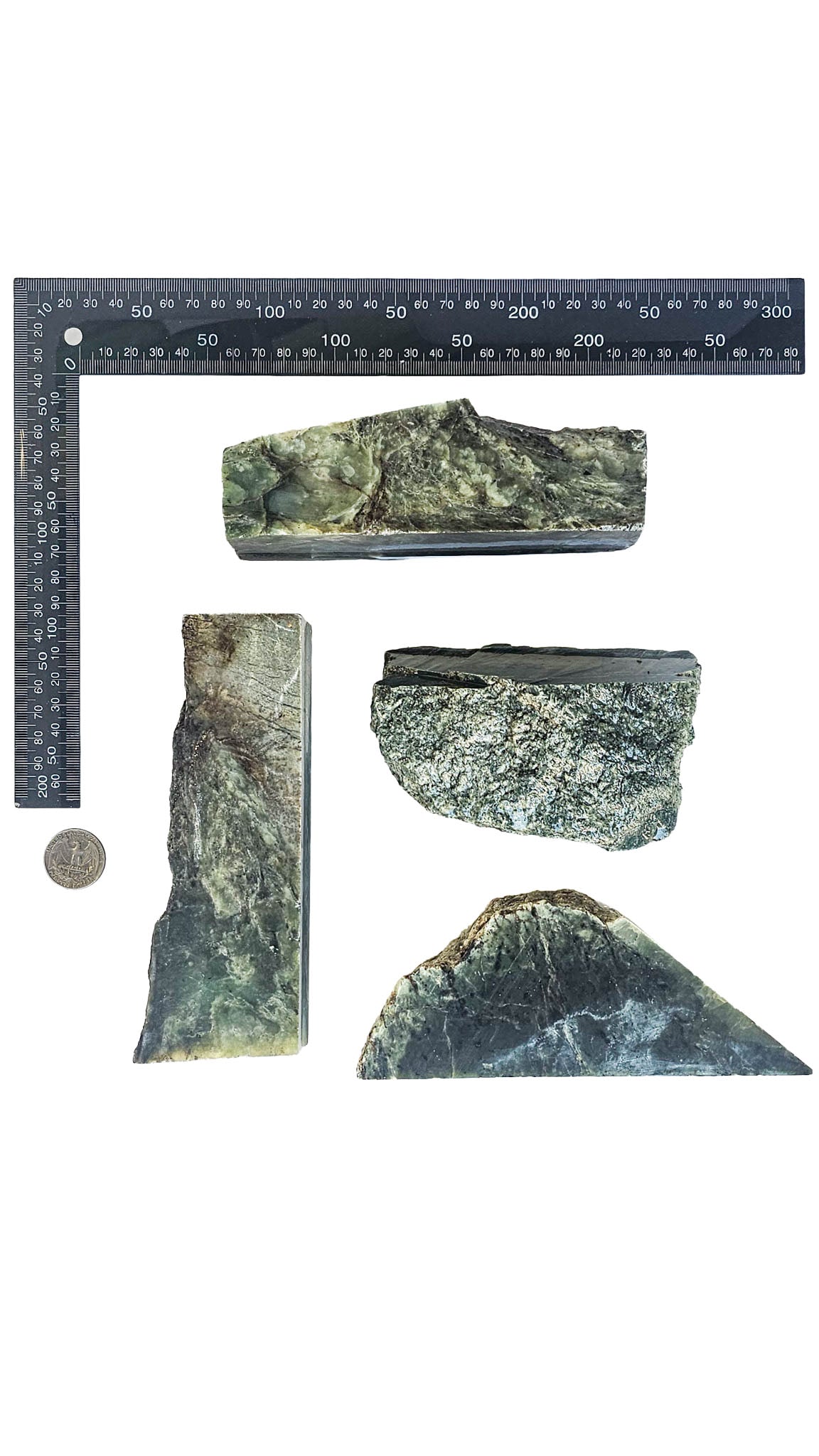 3.013kg - C grade - Nephrite Chunk Combo