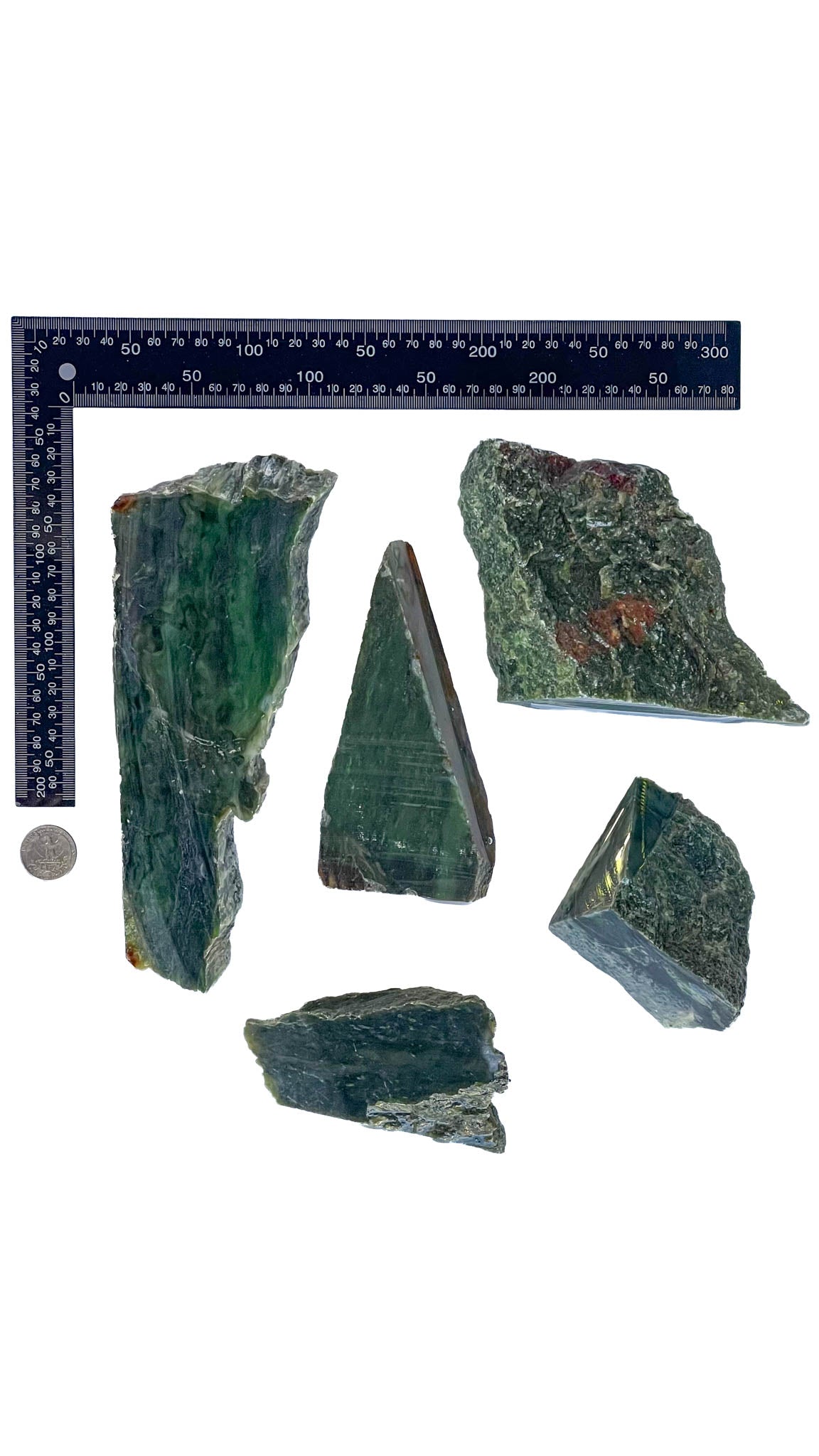 3.112kg - B Grade - Nephrite Rough Combo