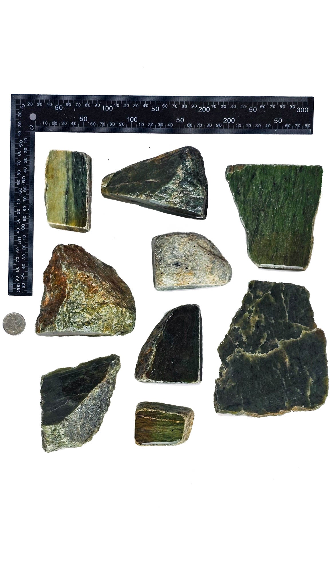 3.310kg - C Grade - Nephrite Rough Combo