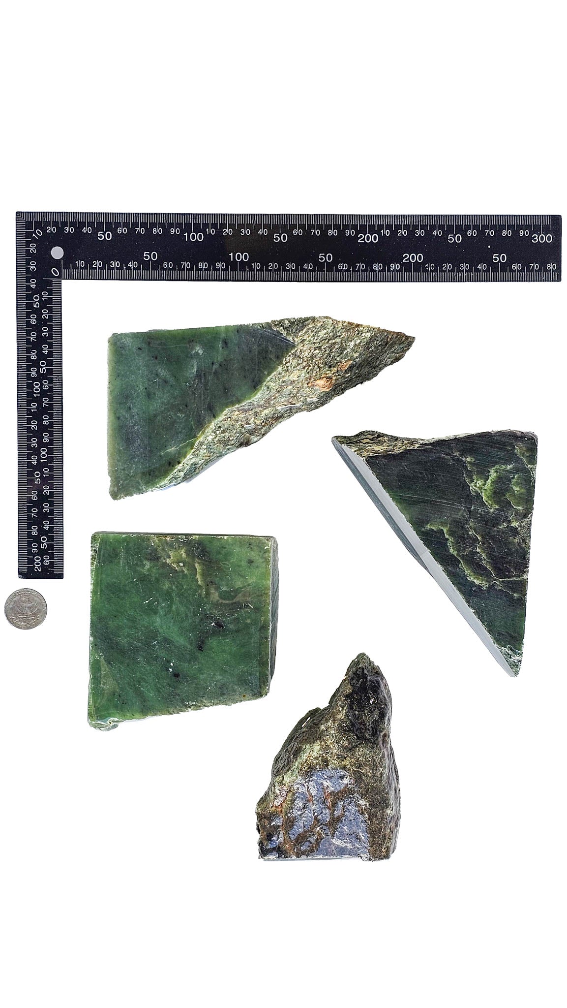 3.561kg - B+ Grade - Nephrite Rough Combo