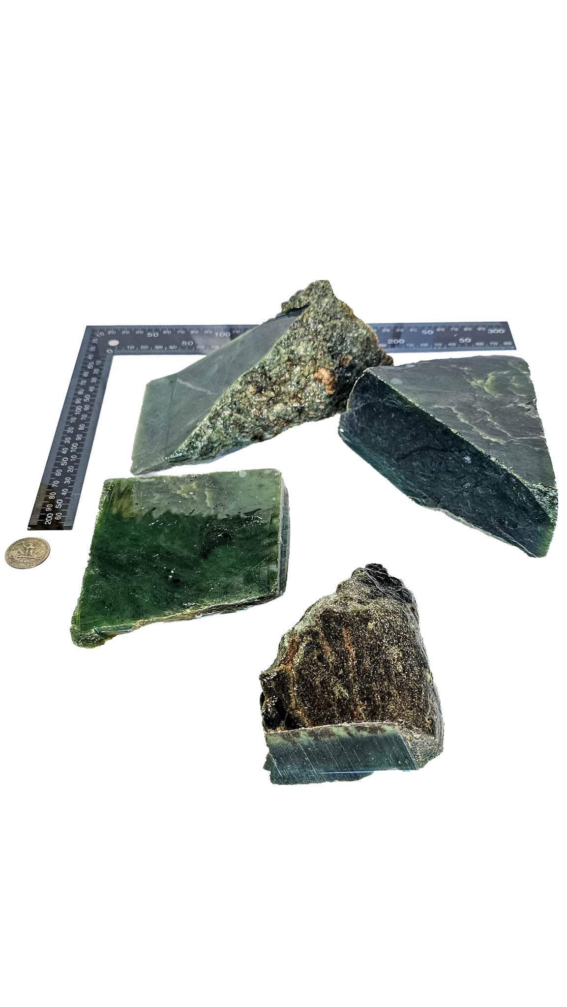 3.561kg - B+ Grade - Nephrite Rough Combo