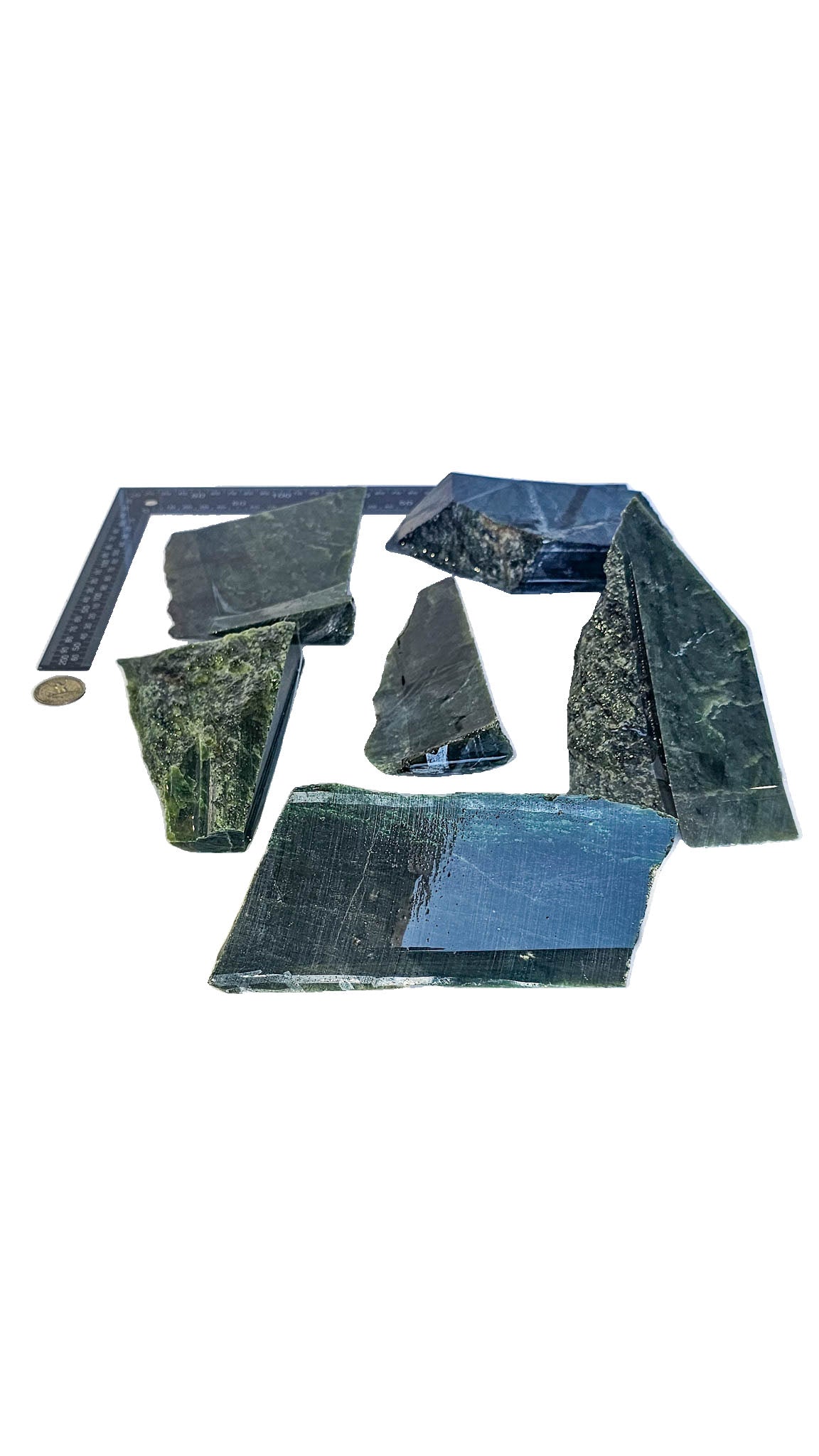 3.653kg - B grade - Nephrite Rough Combo