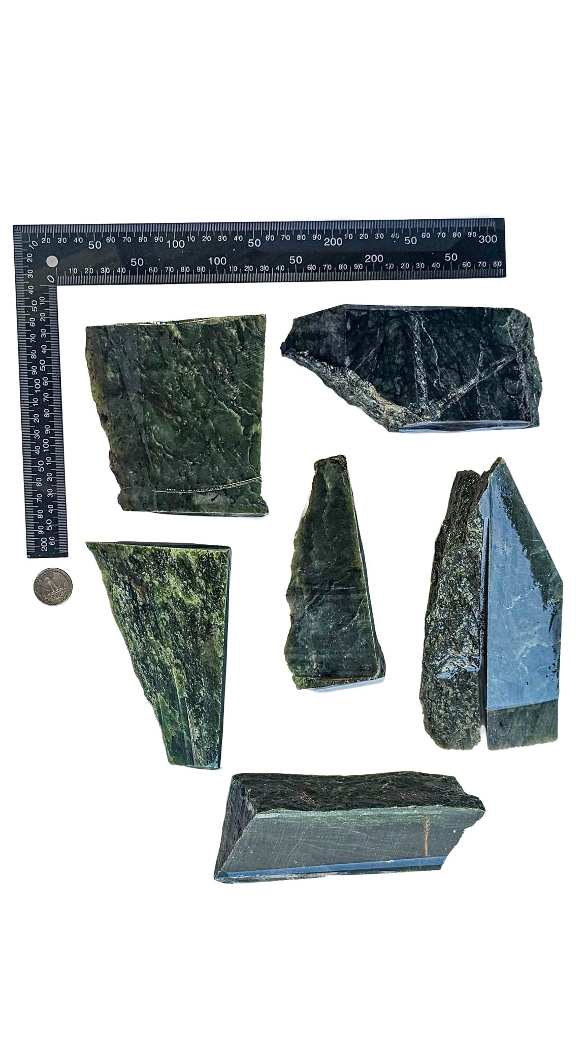 3.653kg - B grade - Nephrite Rough Combo