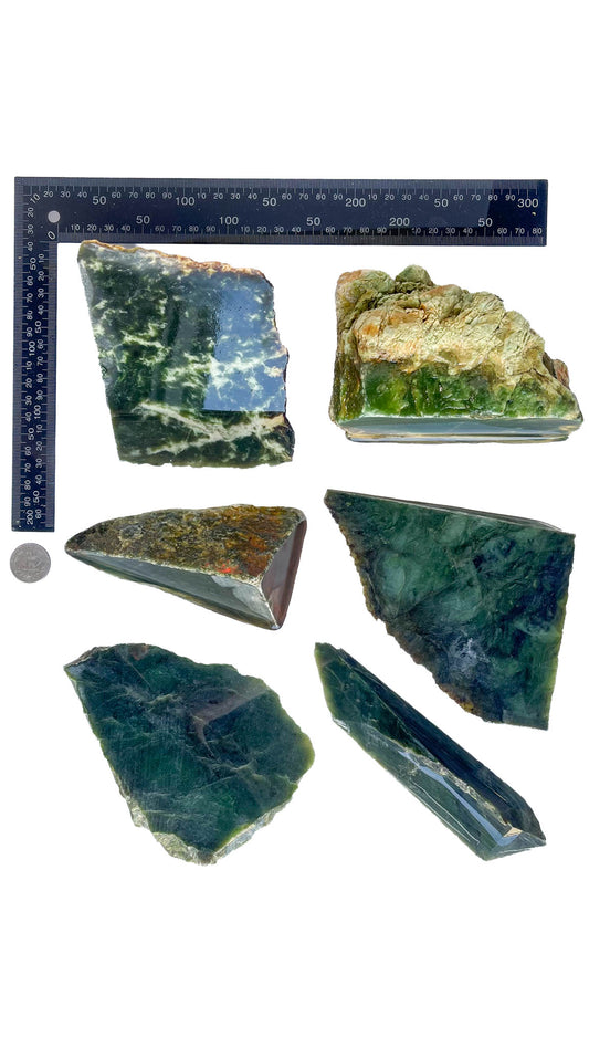 3.689kg - B Grade - Nephrite Rough Combo