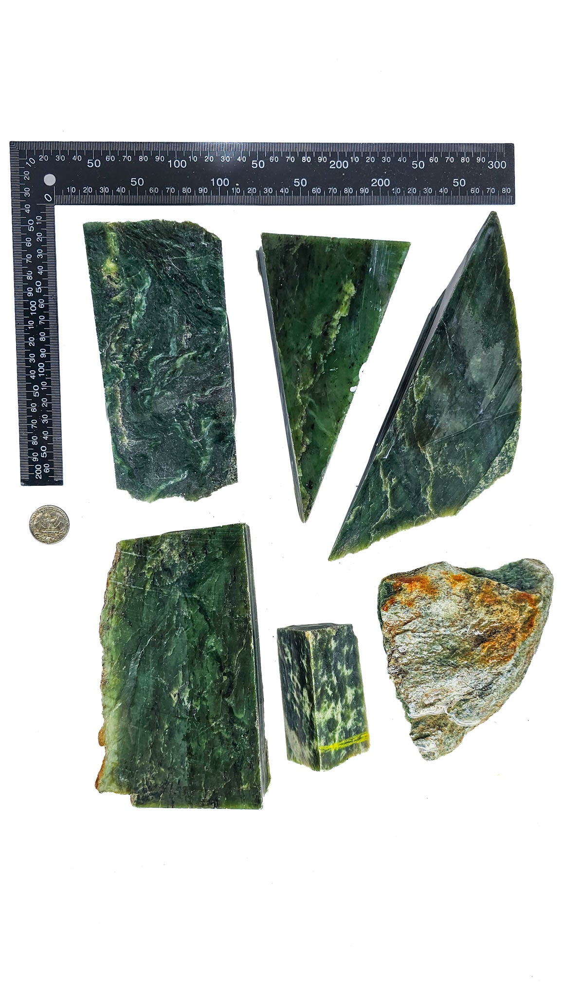 3.695kg - B Grade - Nephrite Rough Combo