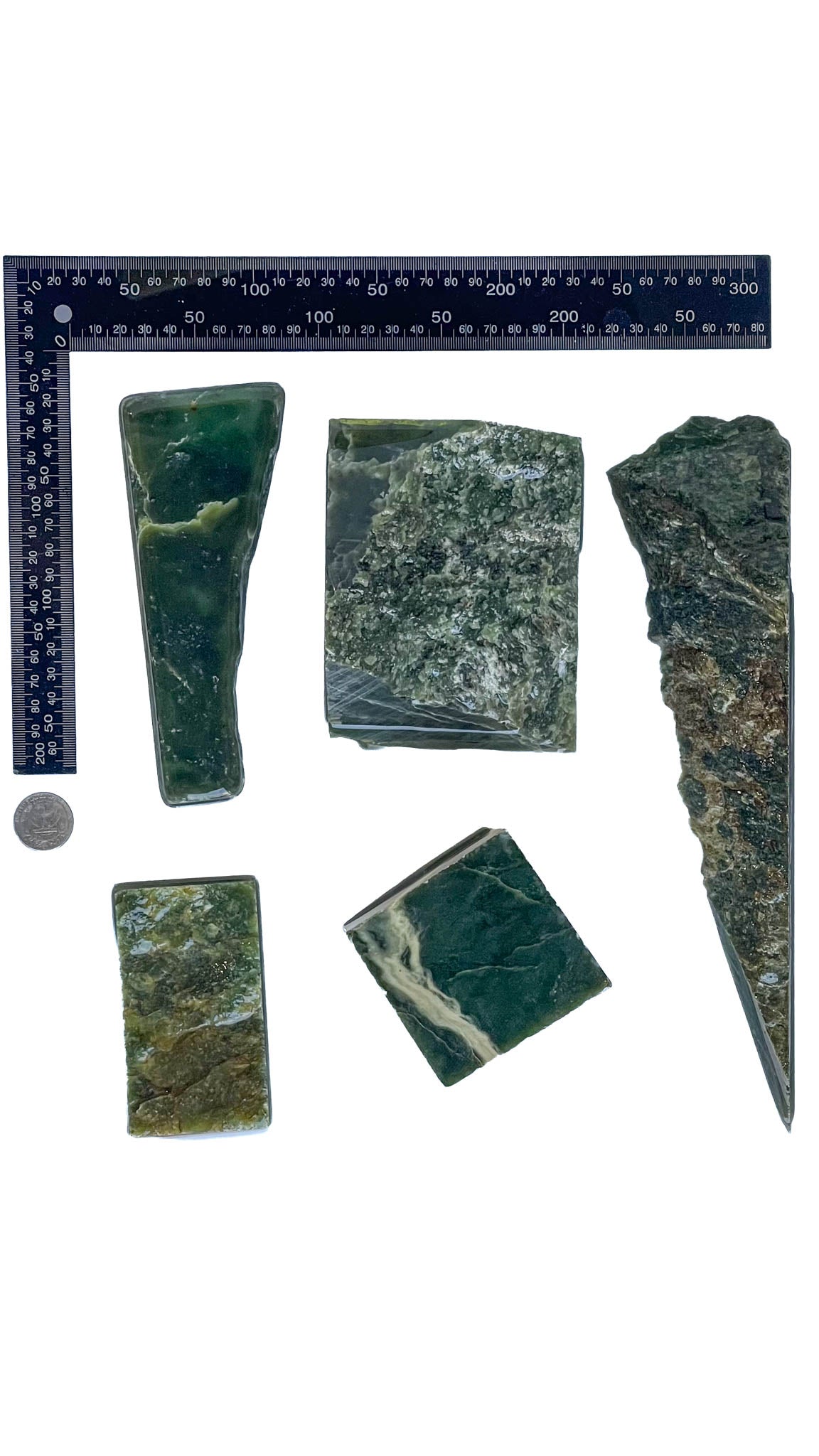 3.802kg - B+ Grade - Nephrite Rough Combo