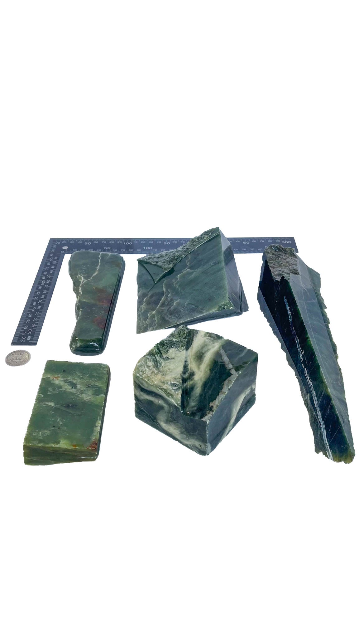 3.802kg - B+ Grade - Nephrite Rough Combo