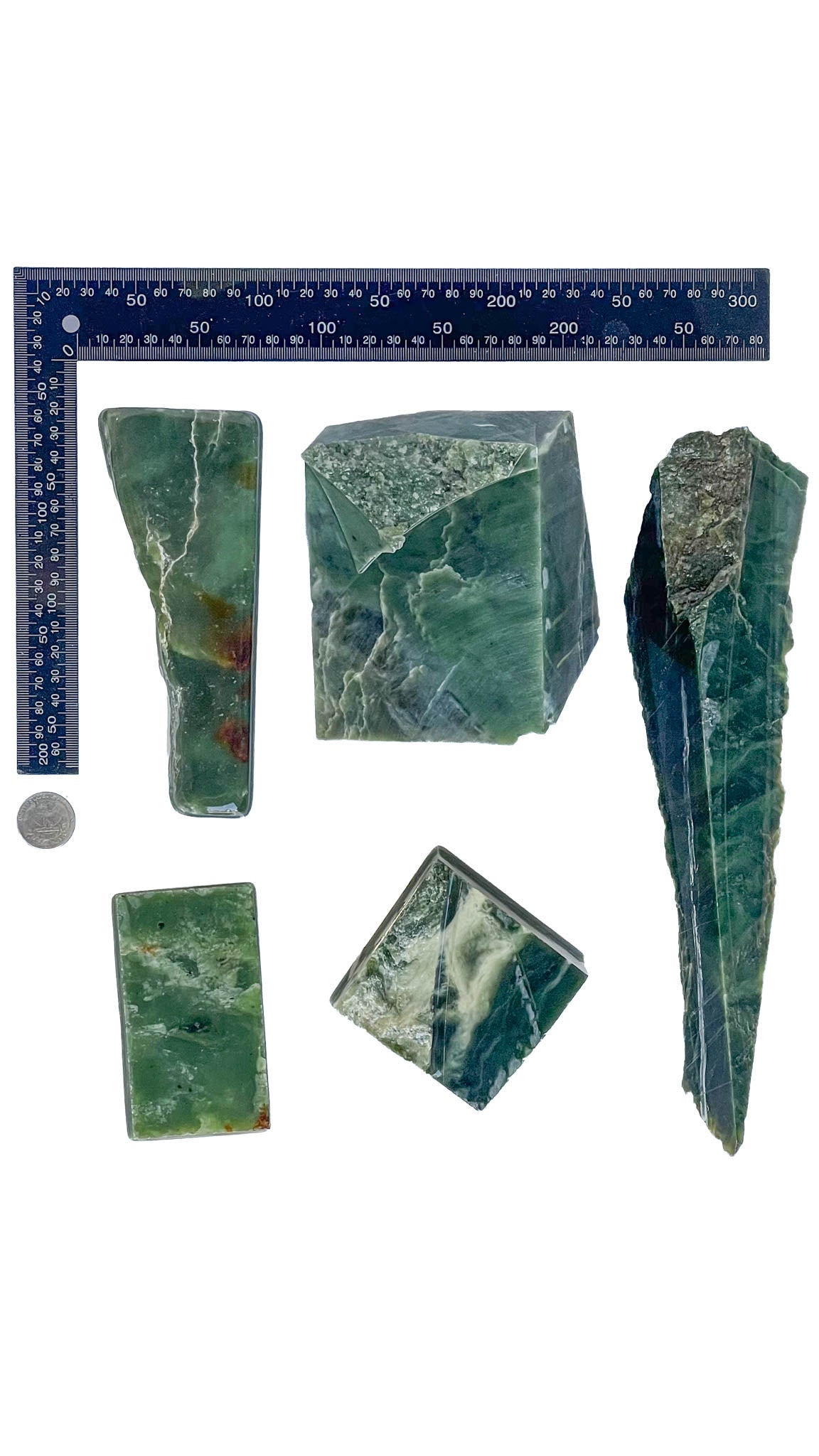 3.802kg - B+ Grade - Nephrite Rough Combo