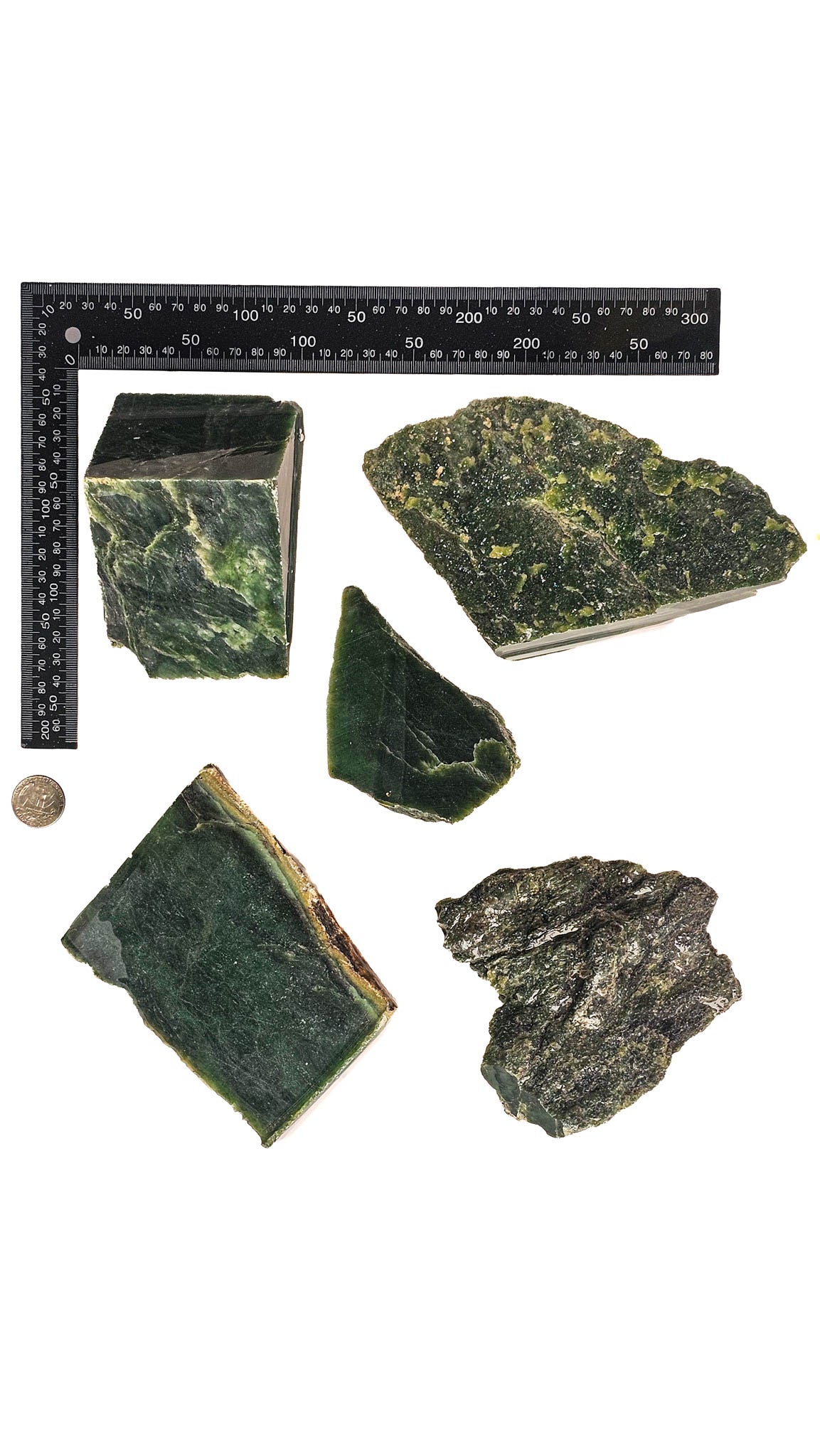 3.965kg - B+ Grade - Nephrite Rough Combo