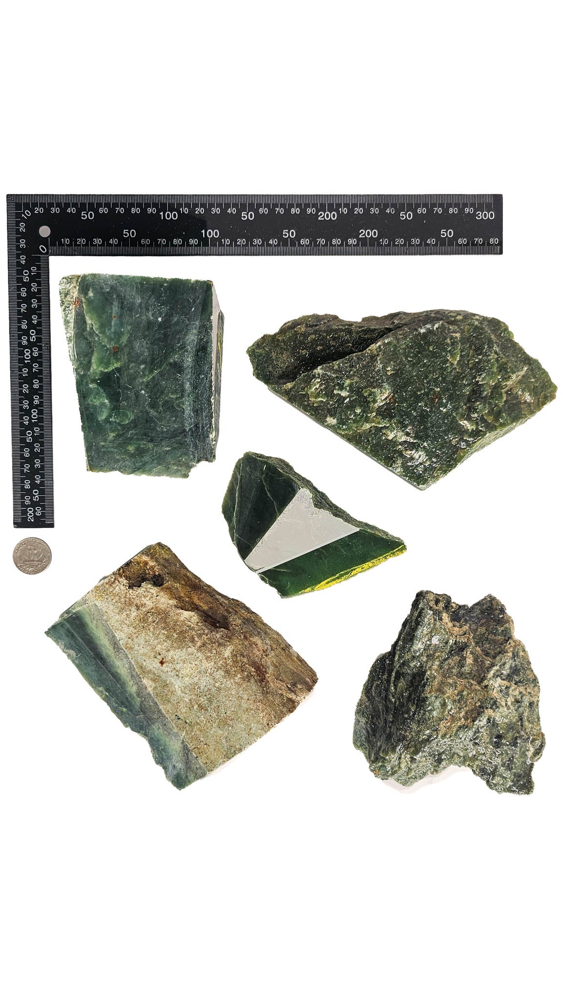 3.965kg - B+ Grade - Nephrite Rough Combo