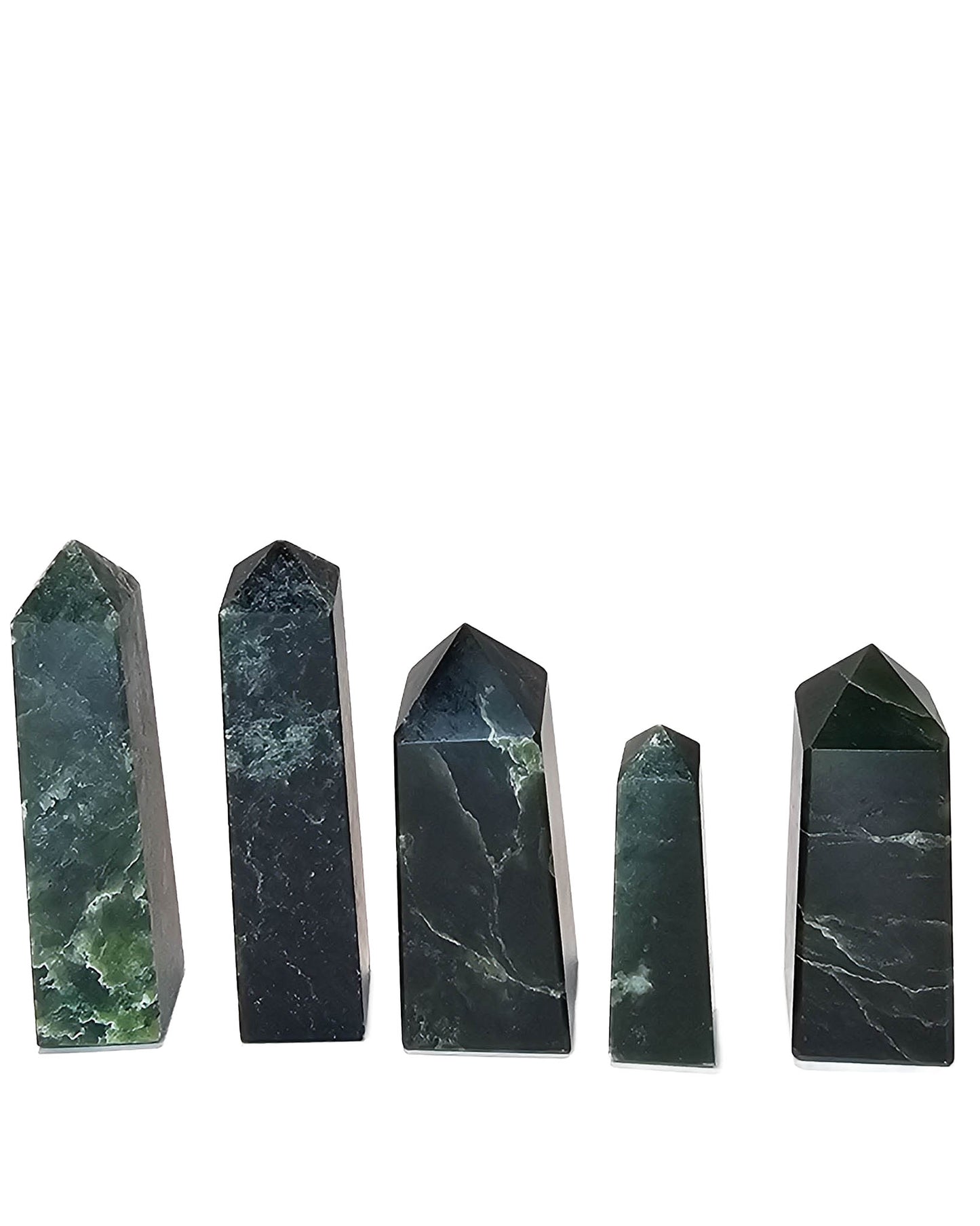 British Columbia Nephrite - Obelisk - Character Grade - 5pc - 459g