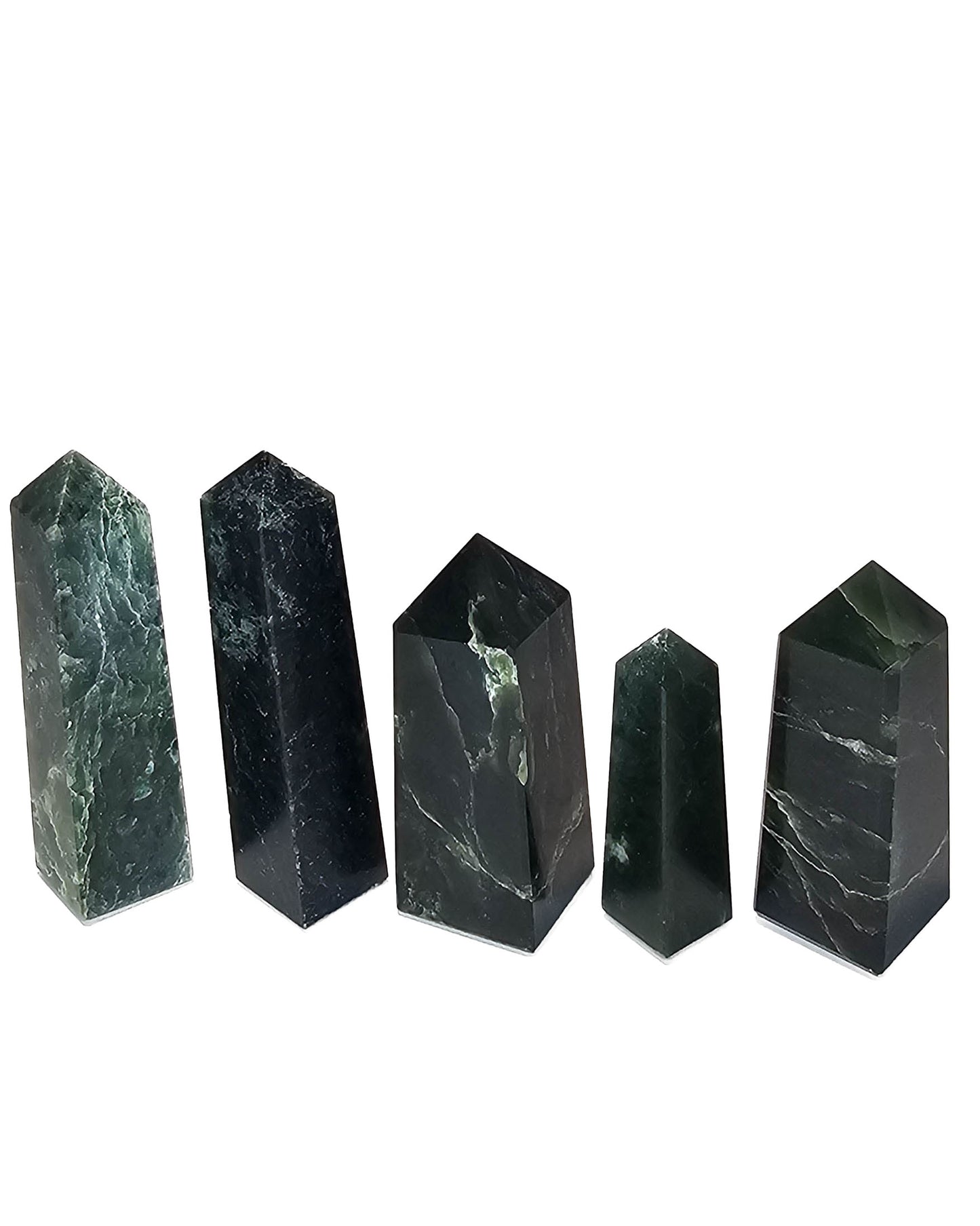 British Columbia Nephrite - Obelisk - Character Grade - 5pc - 459g