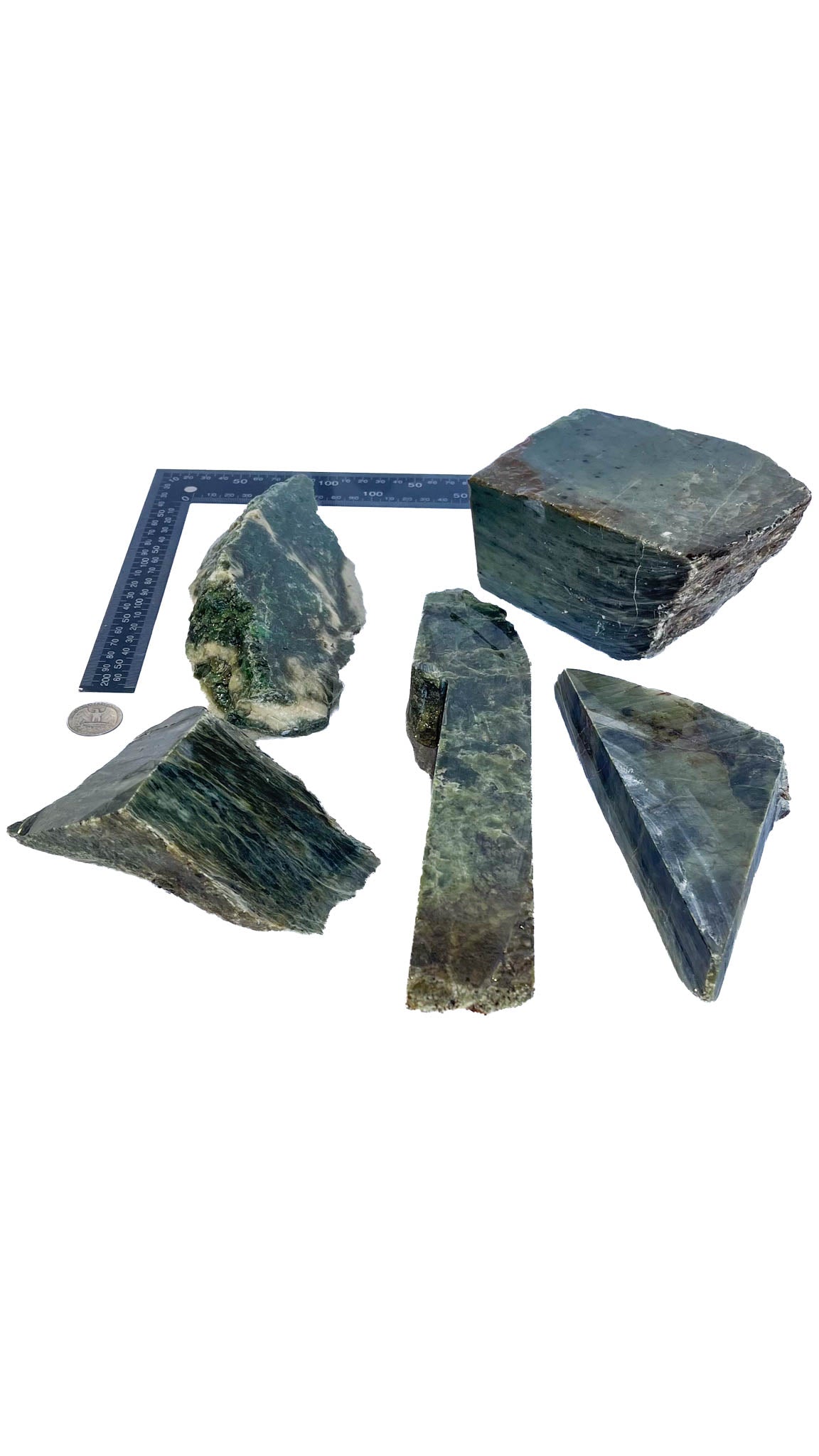5.444kg - C Grade - Nephrite Rough Combo