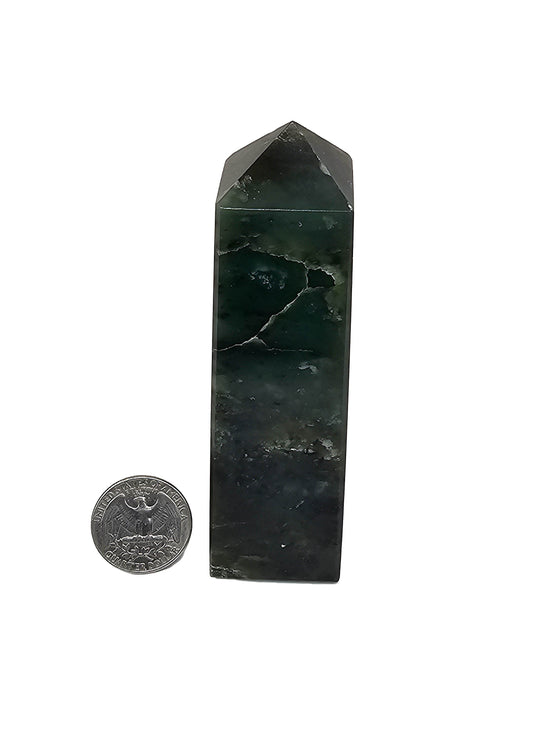 British Columbia Nephrite - Obelisk - Character Grade - 1pc - 253g