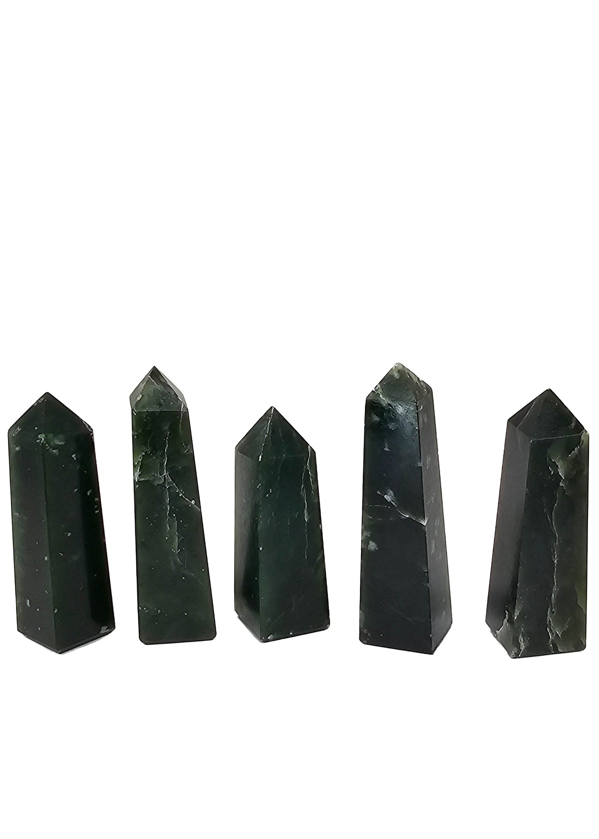 British Columbia Nephrite - Obelisk - B Grade - 5pc - 271g