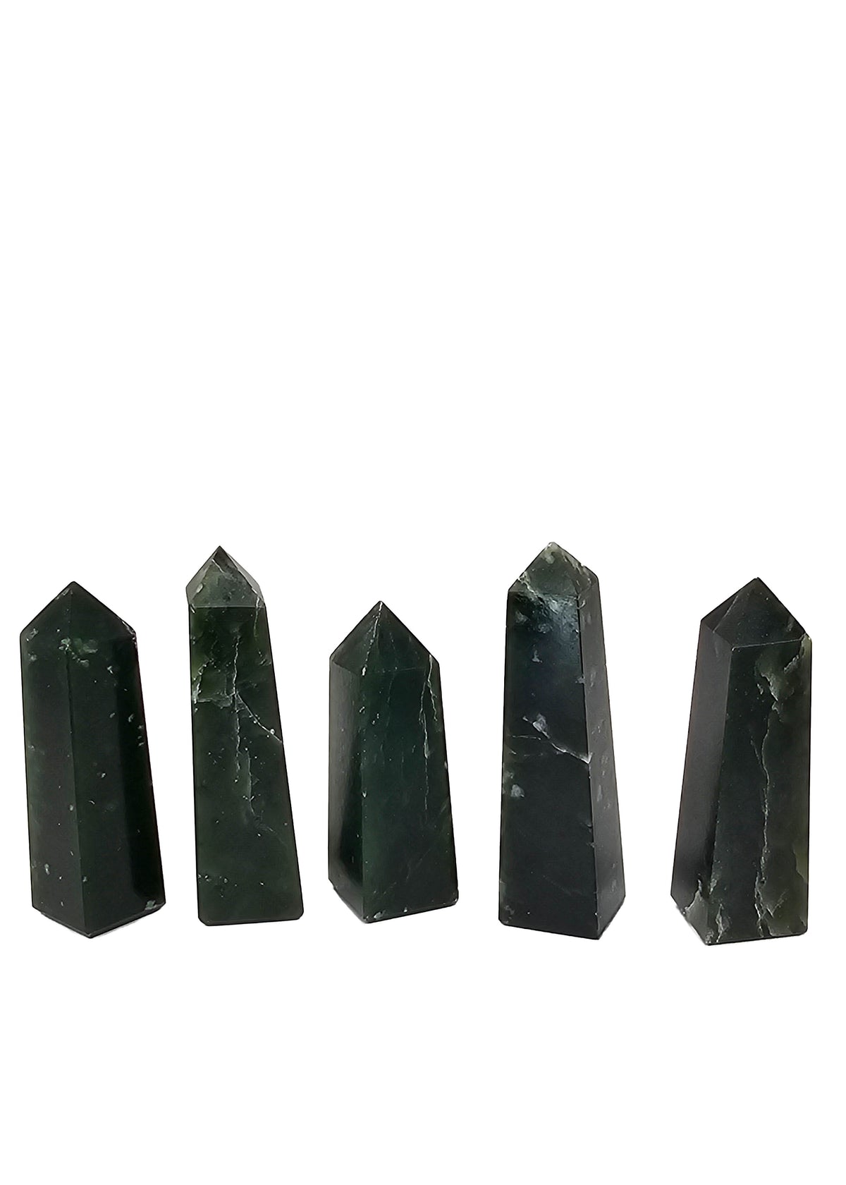 British Columbia Nephrite - Obelisk - B Grade - 5pc - 271g