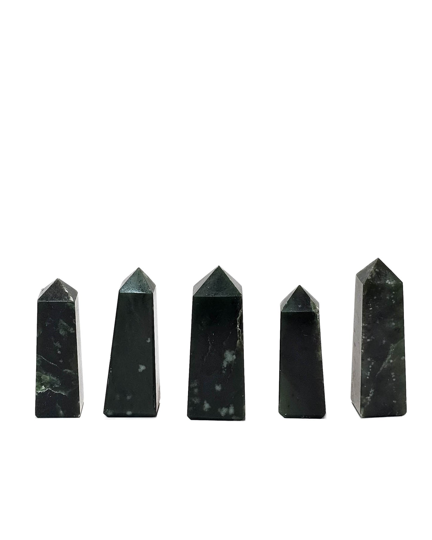 British Columbia Nephrite - Obelisk - Character Grade - 5pc - 284g