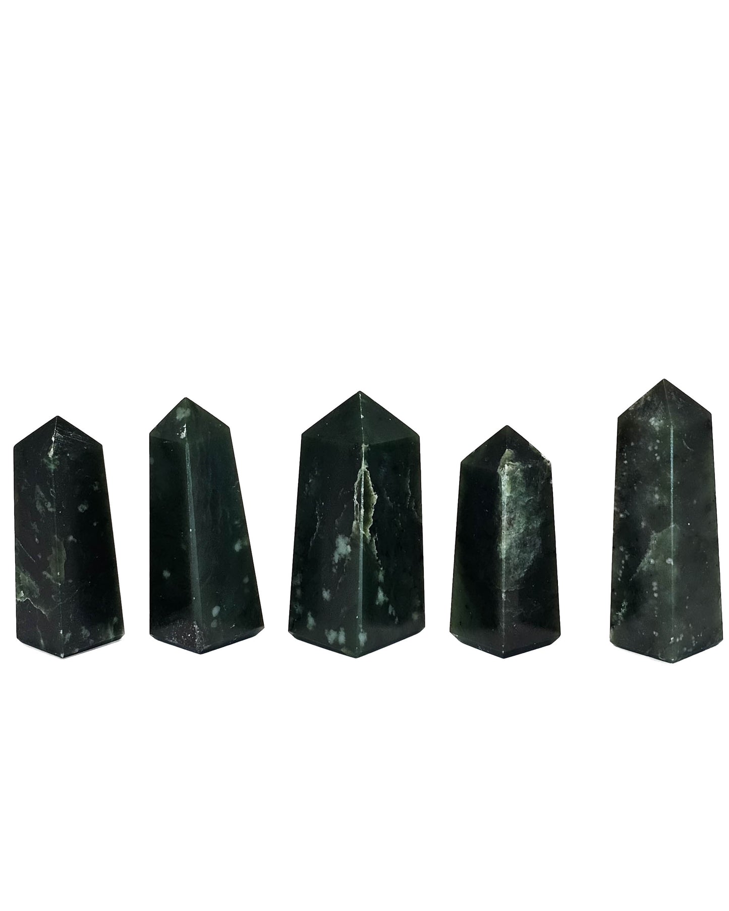 British Columbia Nephrite - Obelisk - Character Grade - 5pc - 284g