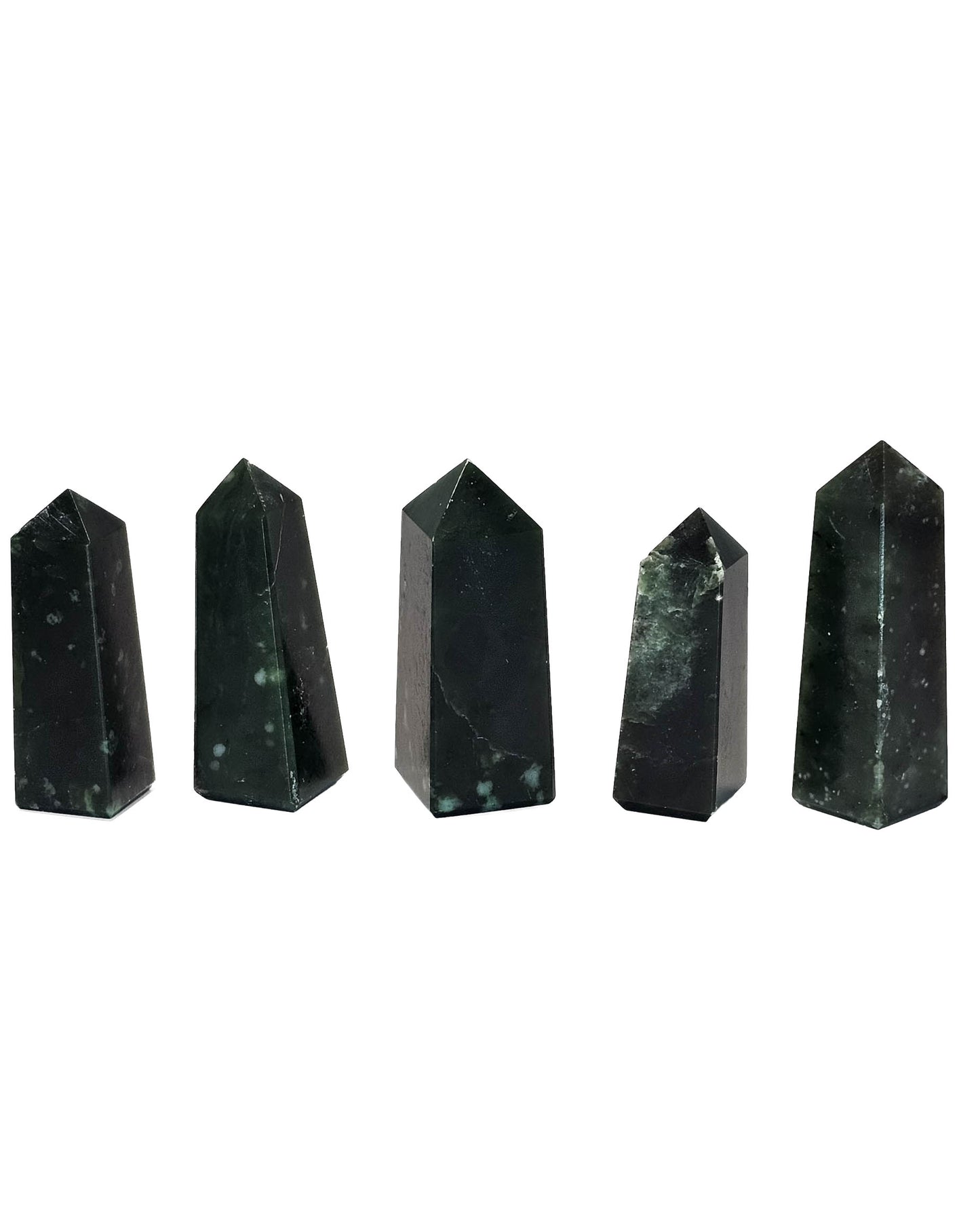 British Columbia Nephrite - Obelisk - Character Grade - 5pc - 284g
