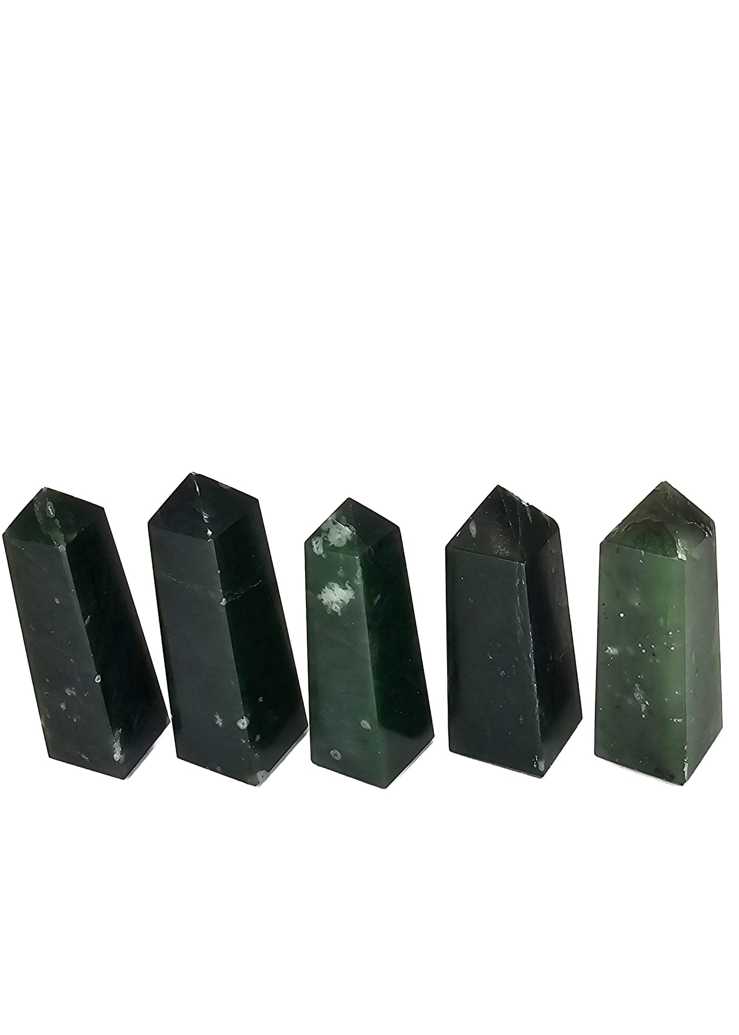 British Columbia Nephrite - Obelisk - Character Grade - 5pc - 330g