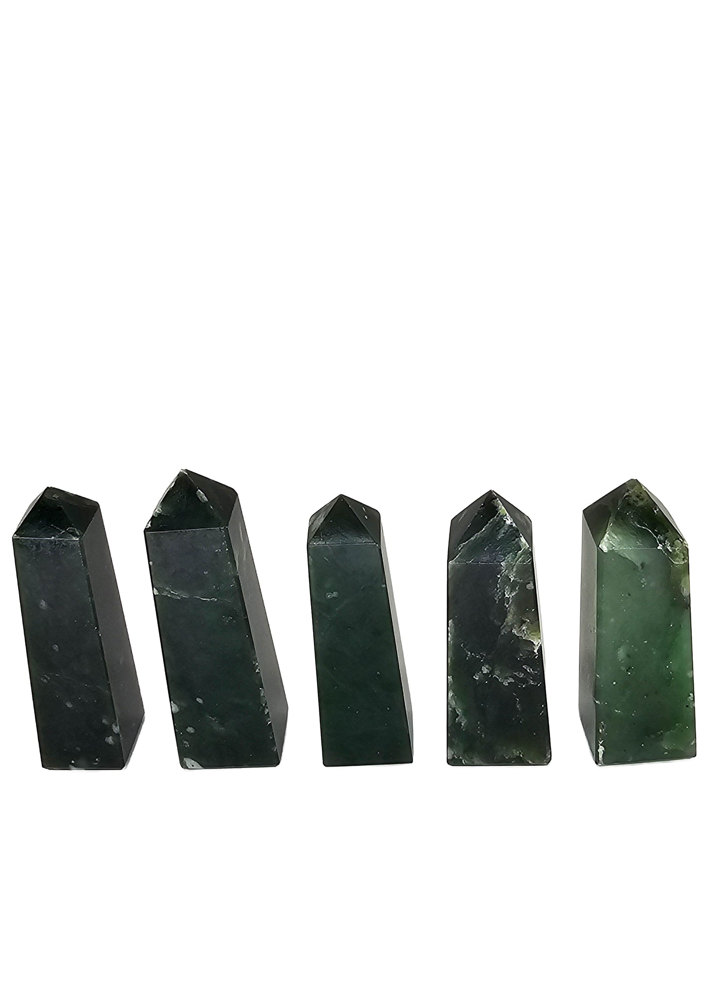 British Columbia Nephrite - Obelisk - Character Grade - 5pc - 330g