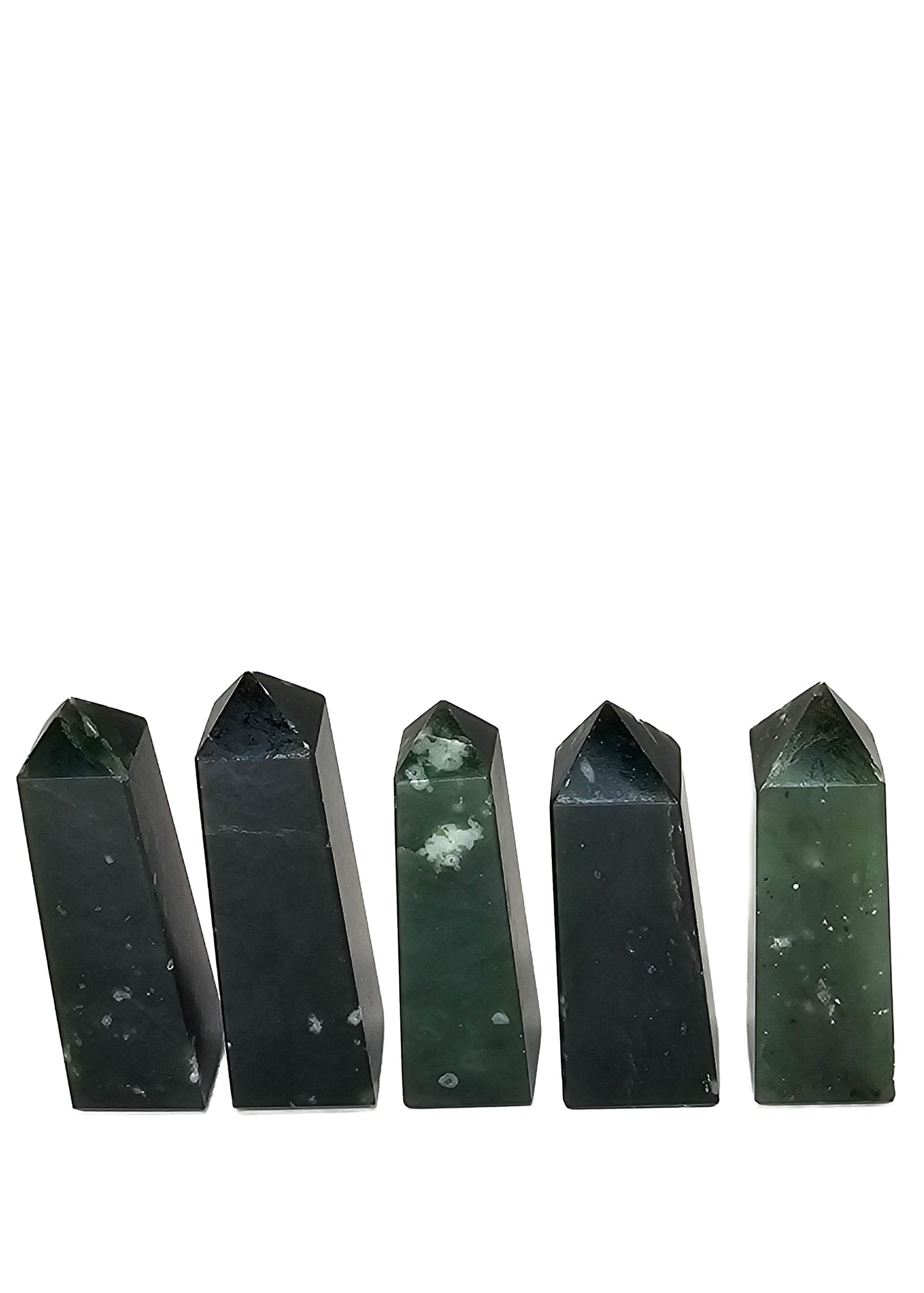 British Columbia Nephrite - Obelisk - Character Grade - 5pc - 330g