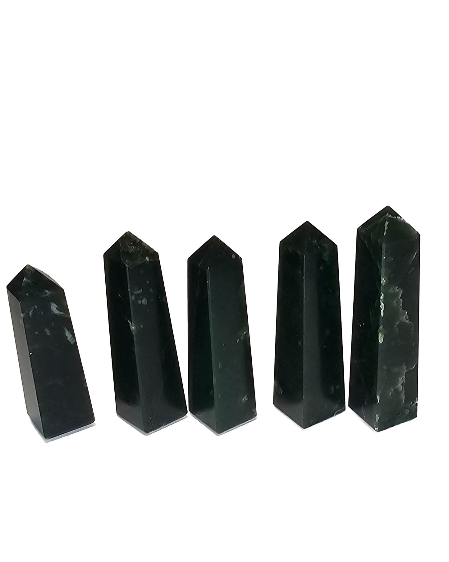 British Columbia Nephrite - Obelisk - Character Grade - 5pc - 339g