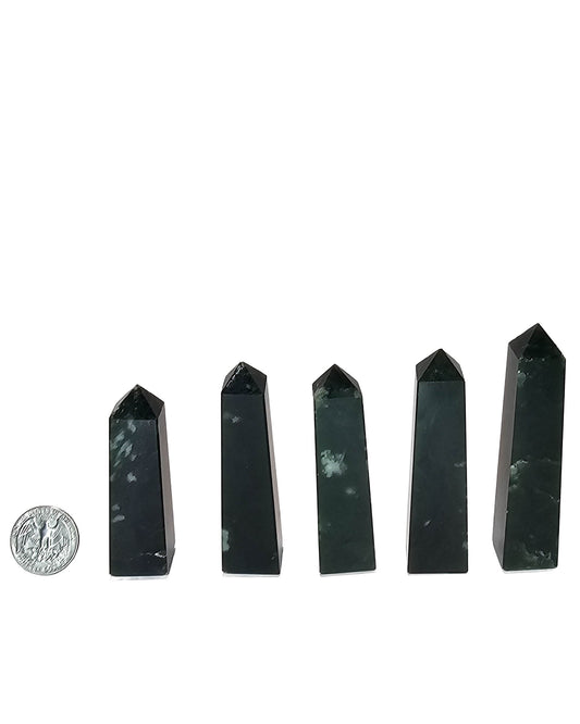 British Columbia Nephrite - Obelisk - Character Grade - 5pc - 339g