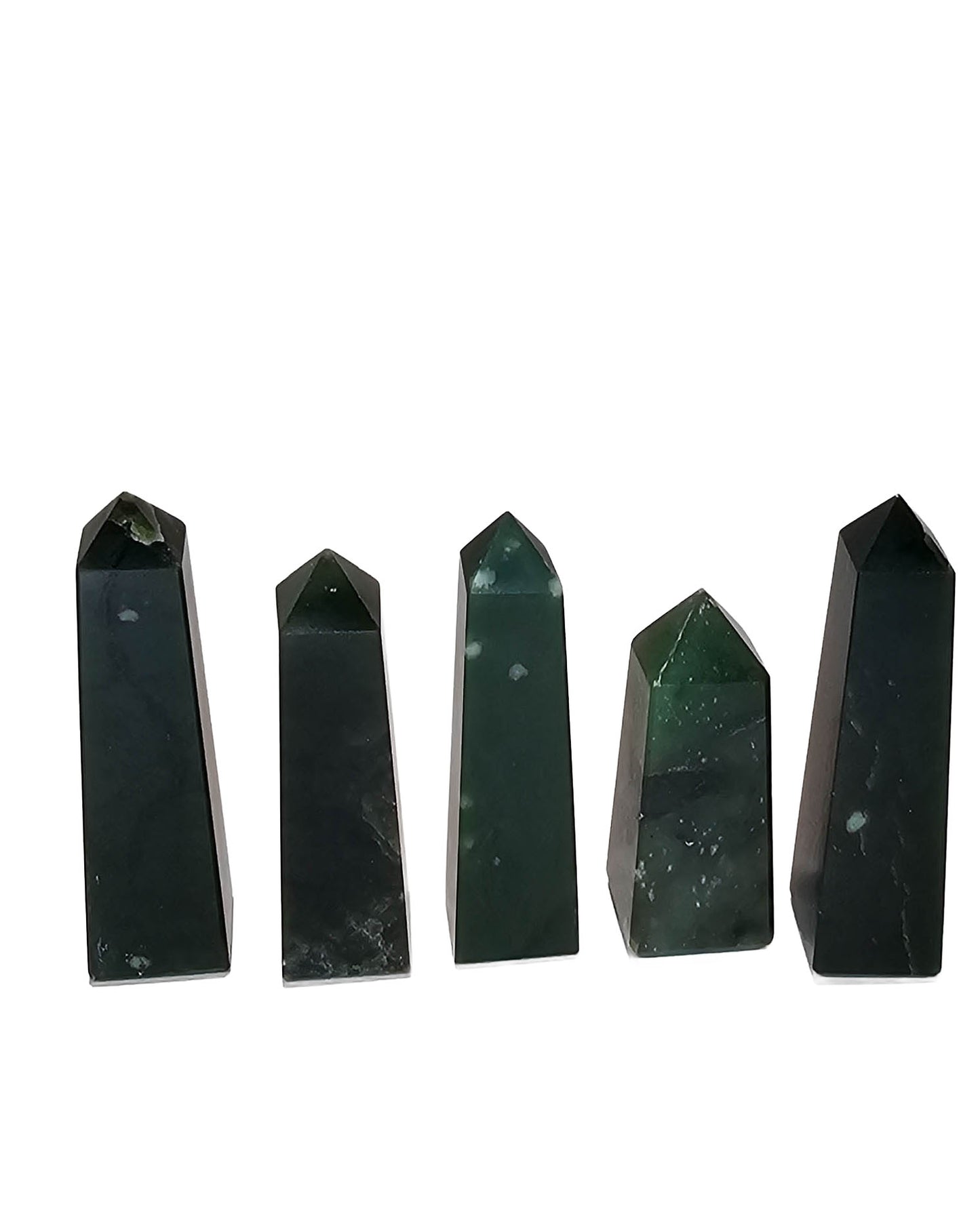British Columbia Nephrite - Obelisk - Character Grade - 5pc - 345g