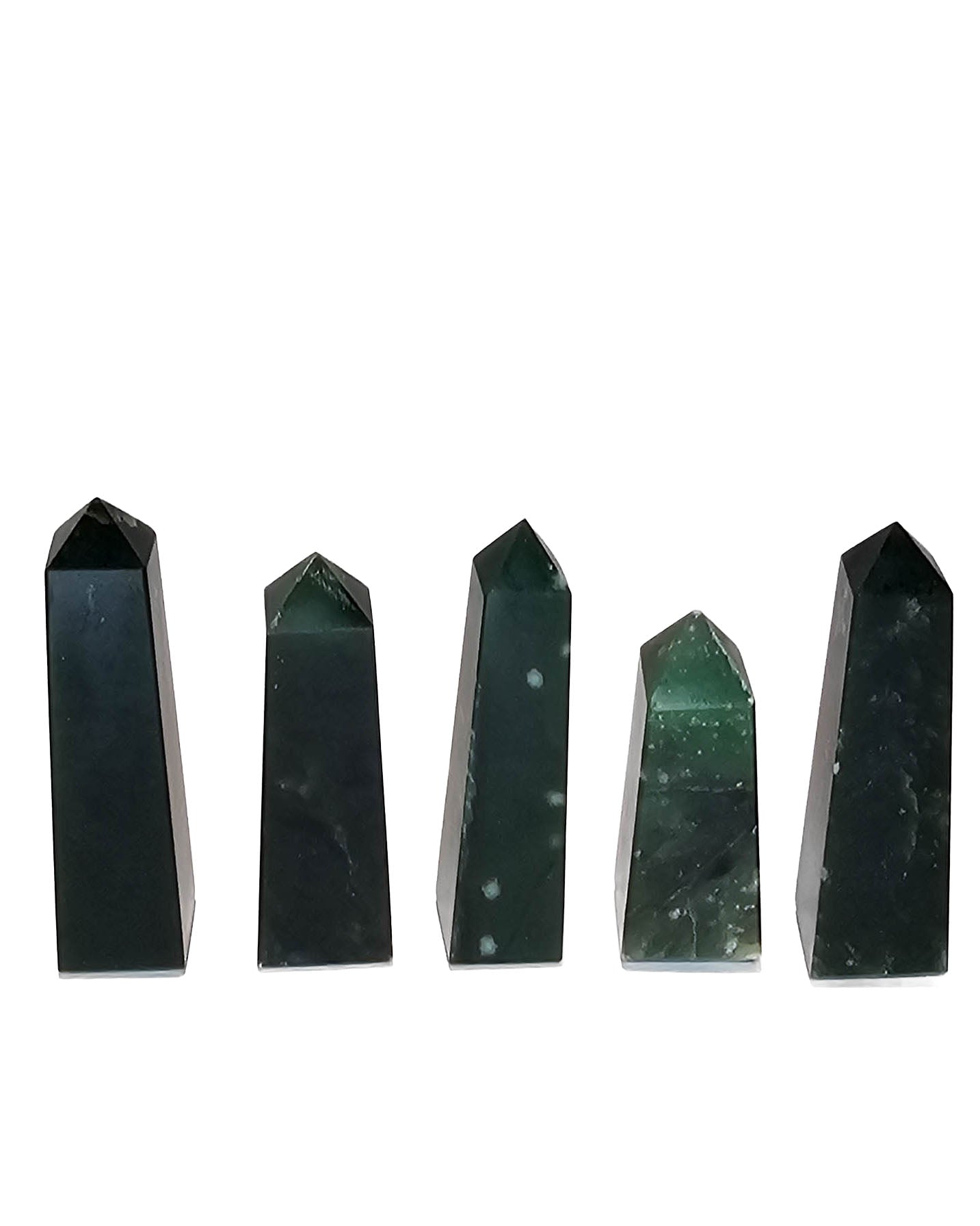 British Columbia Nephrite - Obelisk - Character Grade - 5pc - 345g