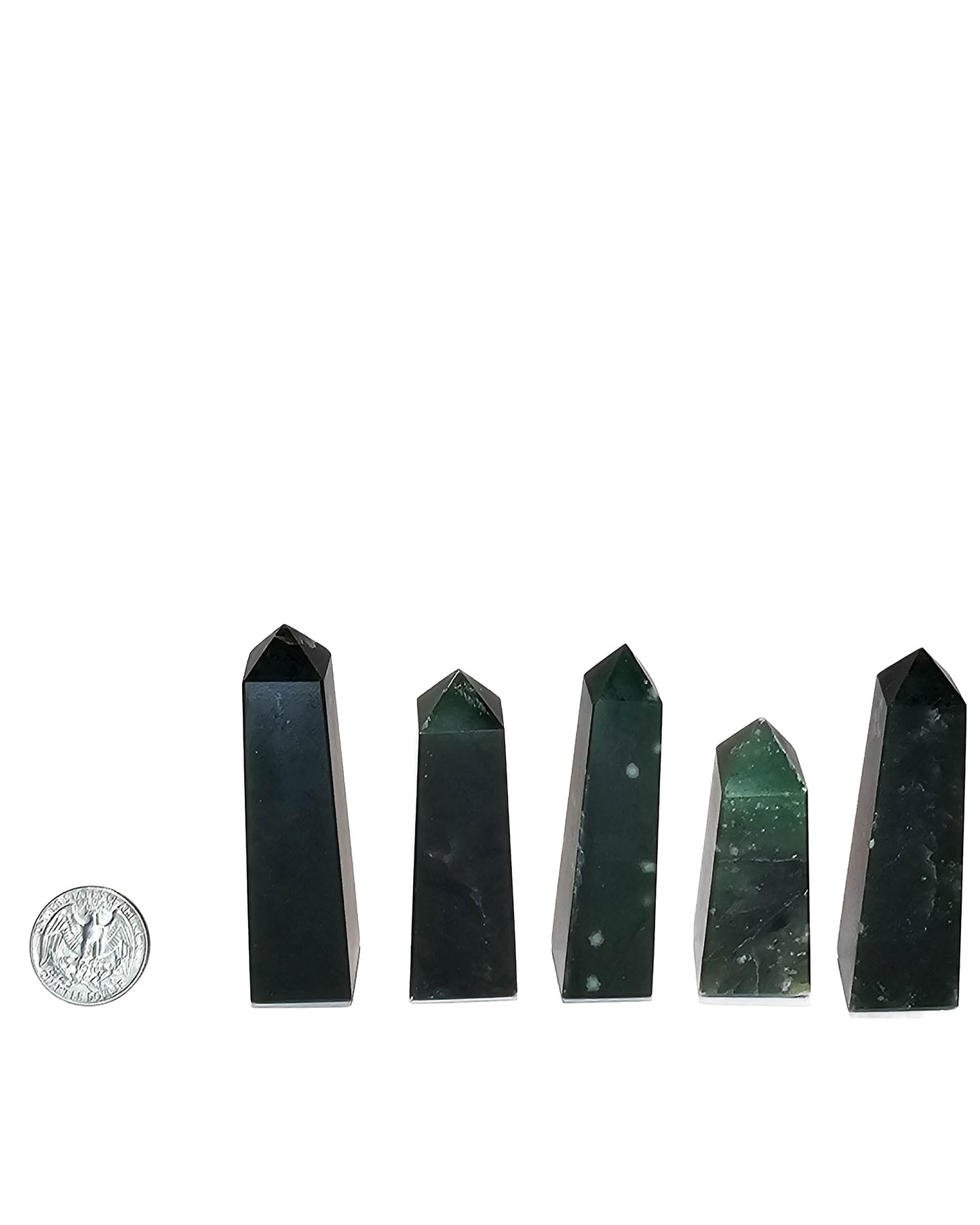 British Columbia Nephrite - Obelisk - Character Grade - 5pc - 345g