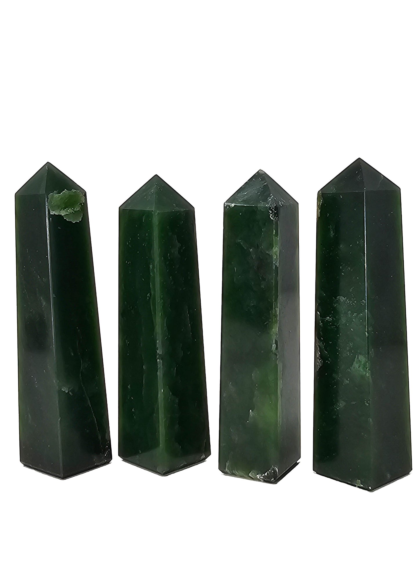 British Columbia Nephrite - Obelisk - Character Grade - 4pc - 535g