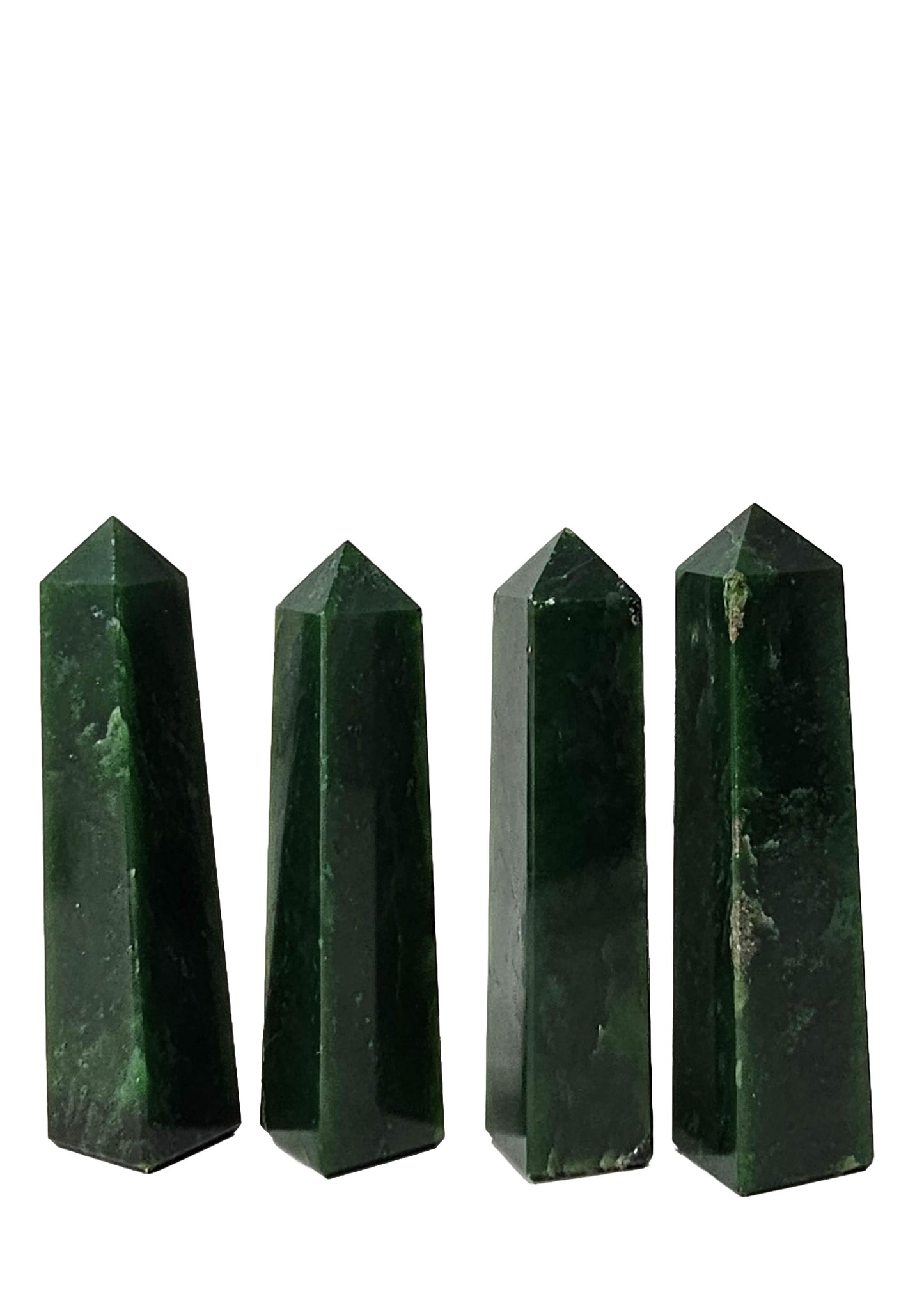 British Columbia Nephrite - Obelisk - Character Grade - 4pc - 535g
